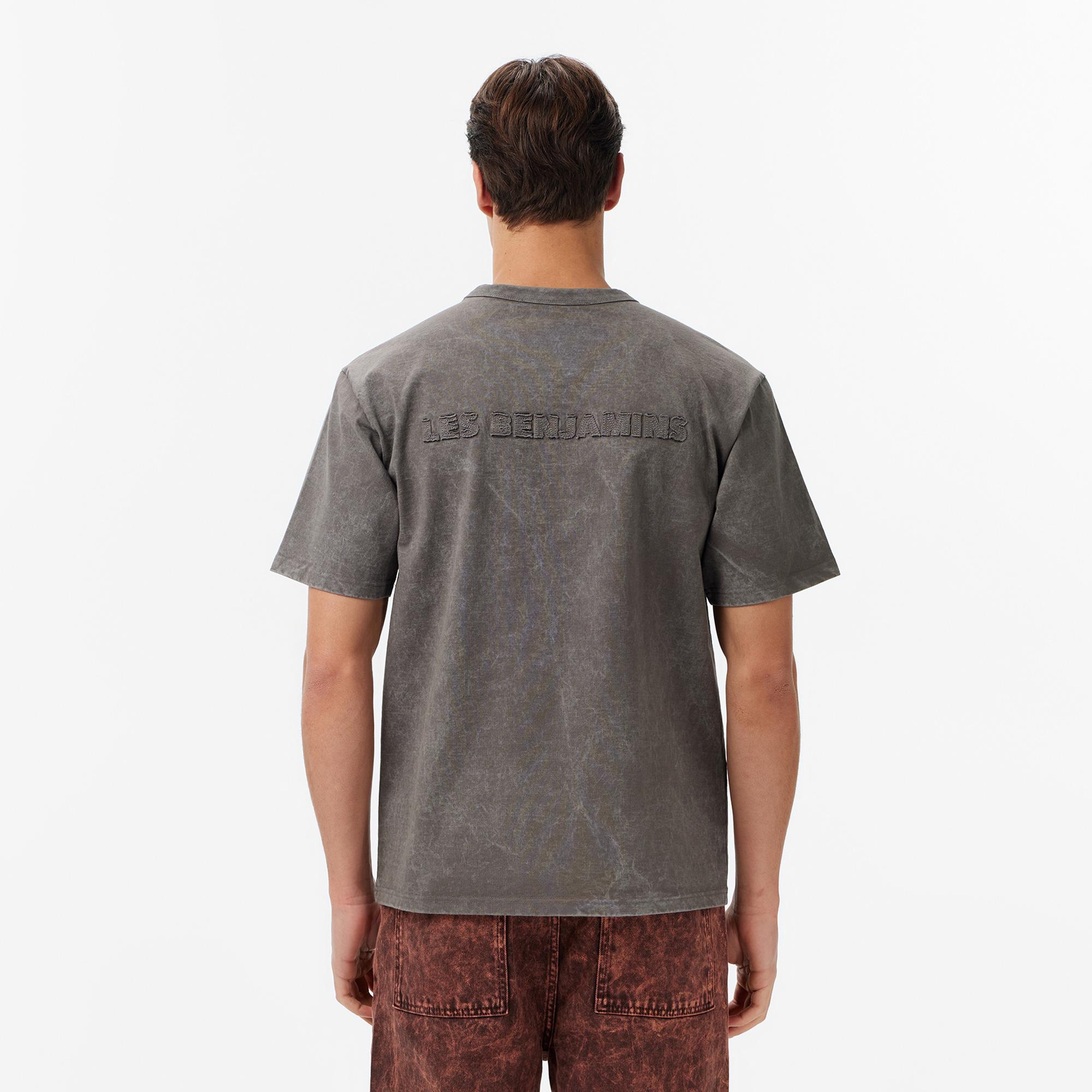 Les Benjamins Relaxed Fit Erkek Gri T-Shirt