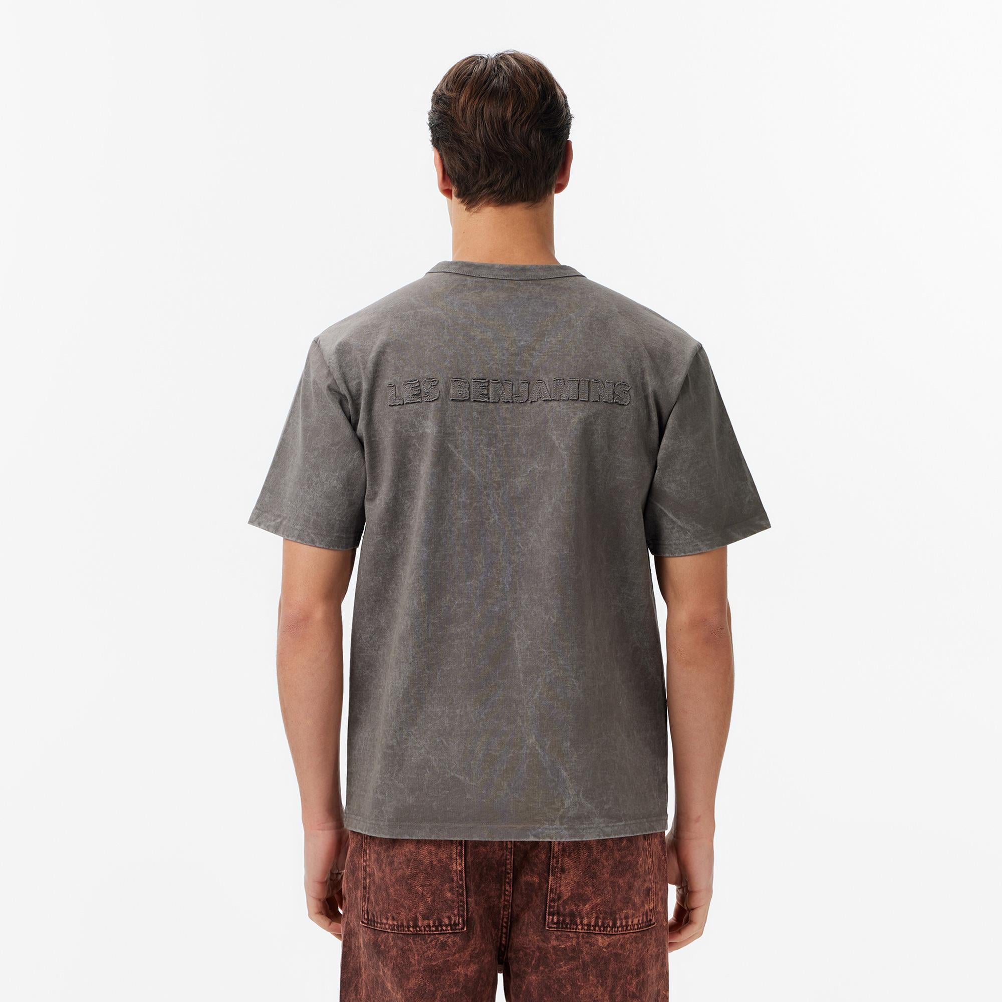 Les Benjamins Relaxed Fit Erkek Gri T-Shirt