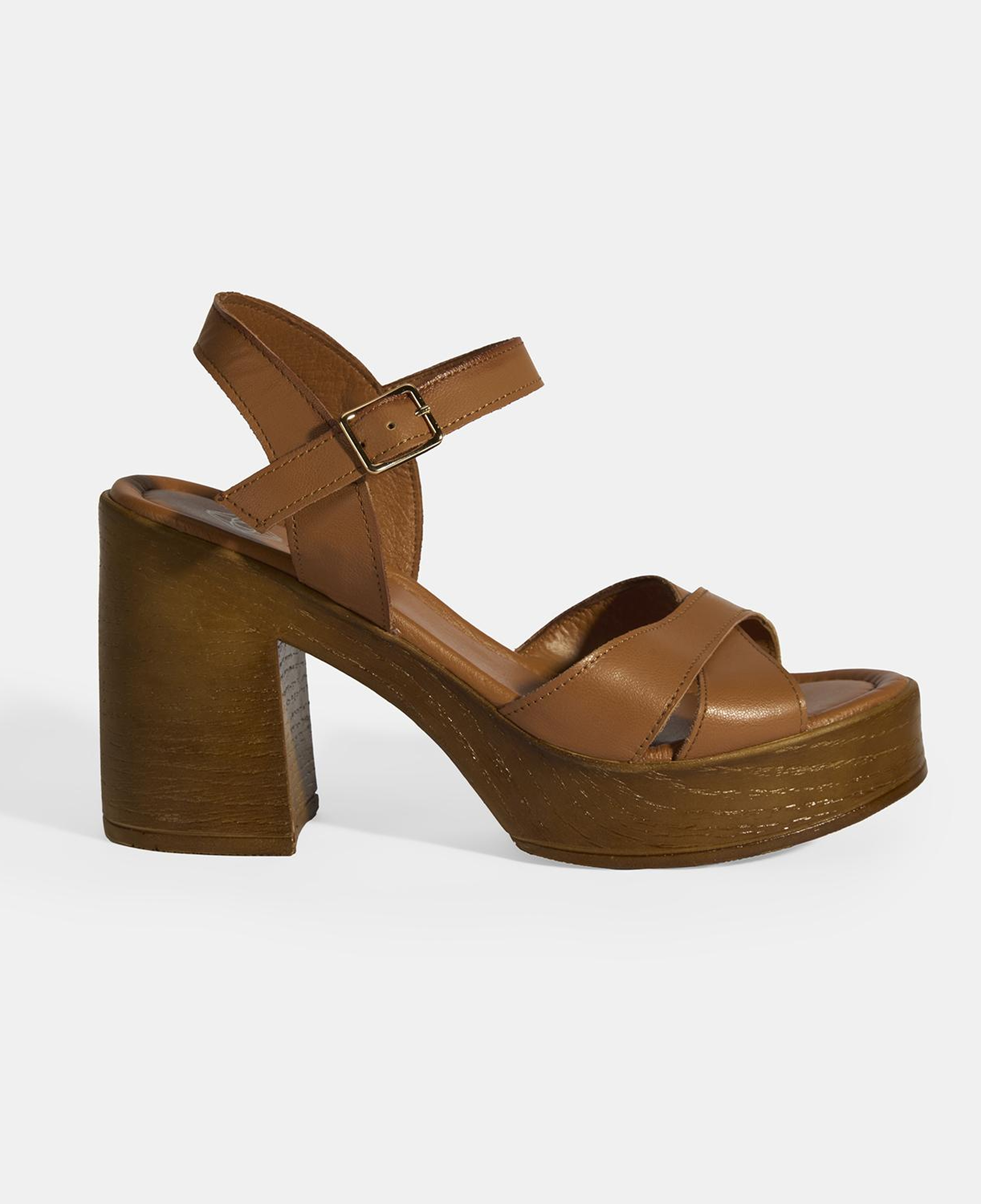 Taba Kadın Toka Detaylı Deri Sandalet