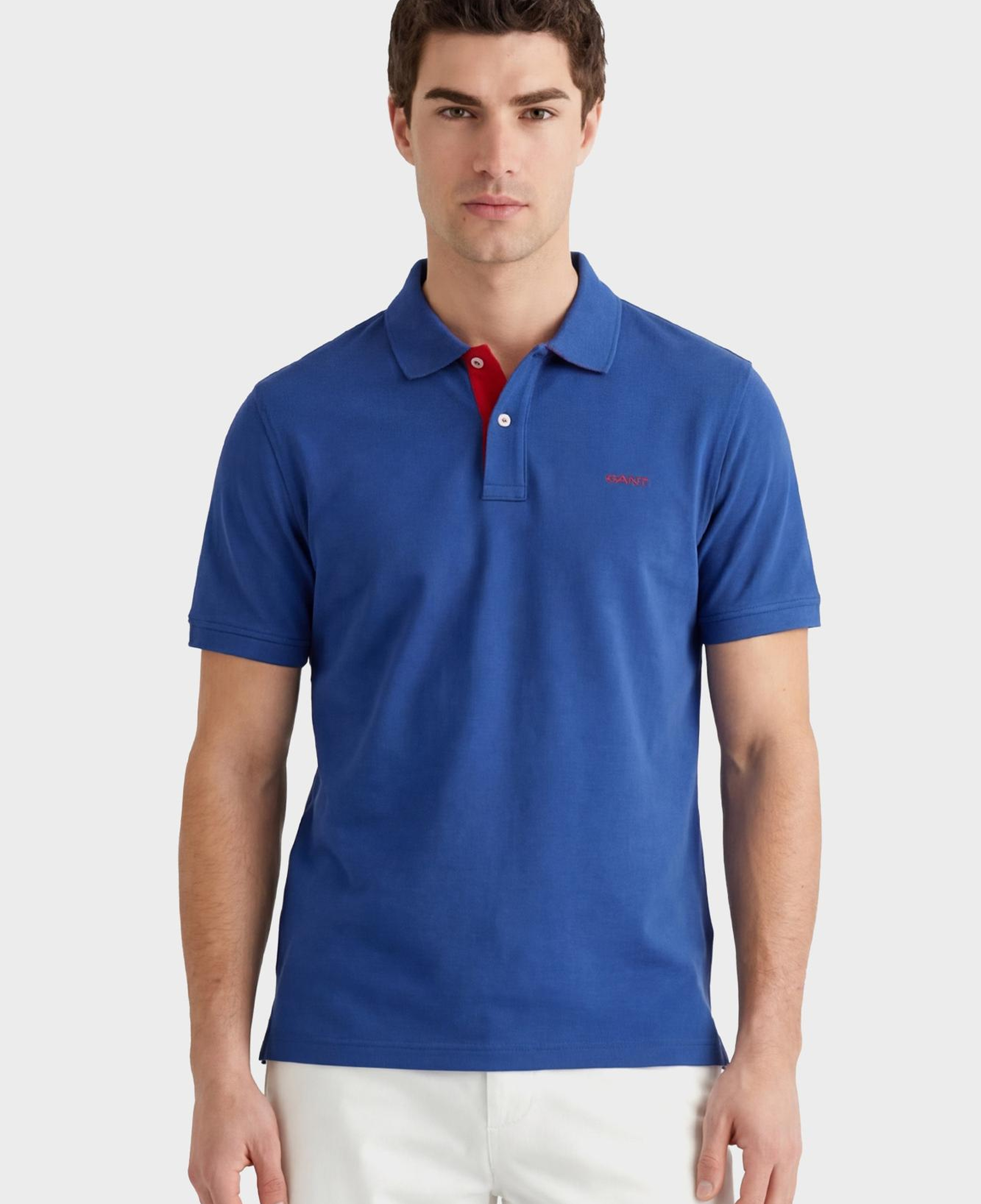GANT Erkek Mavi Regular Fit Polo Yaka T-Shirt