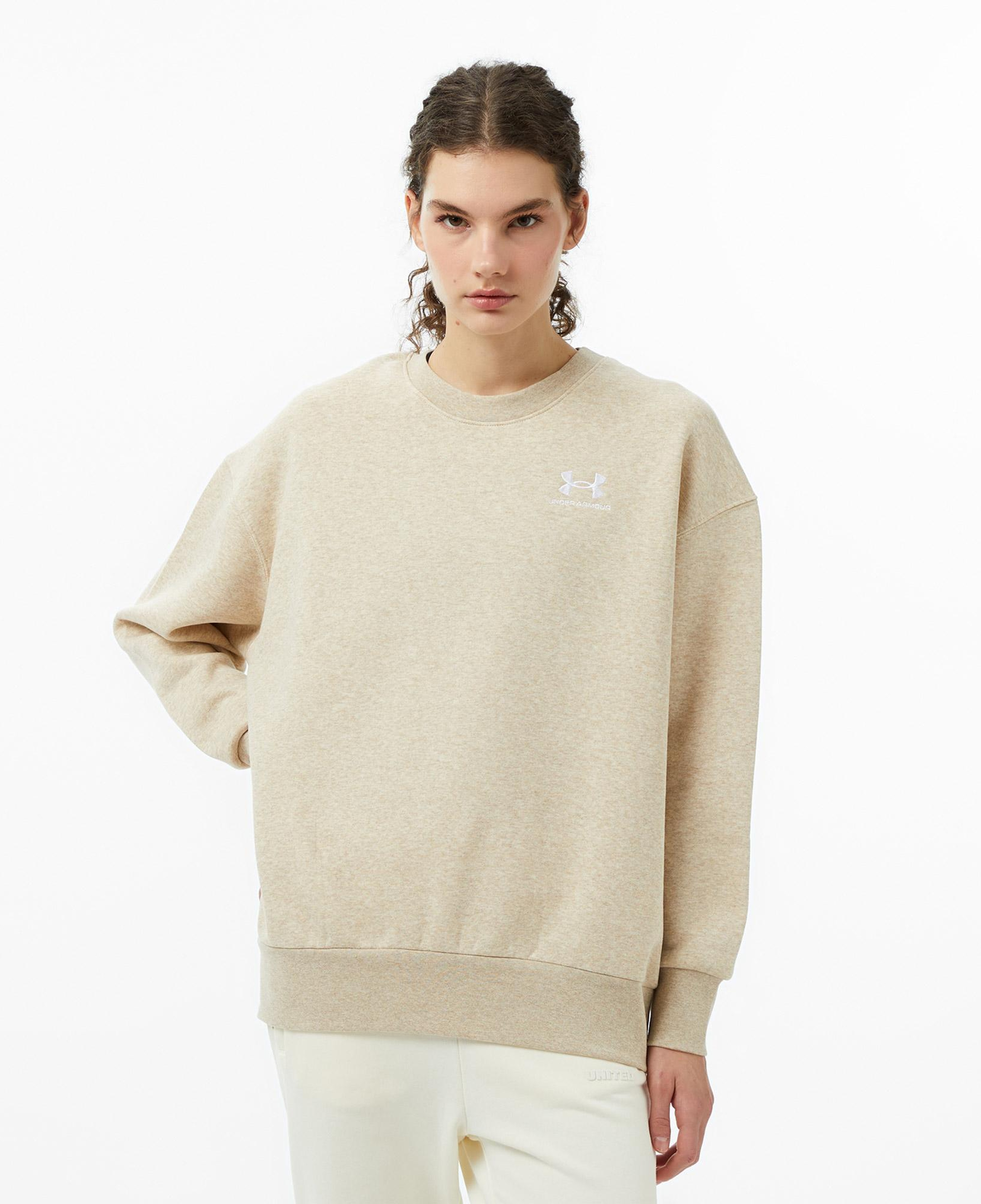 Under Armour Icon Fleece Os Crew Kadın Kahverengi Sweatshirt