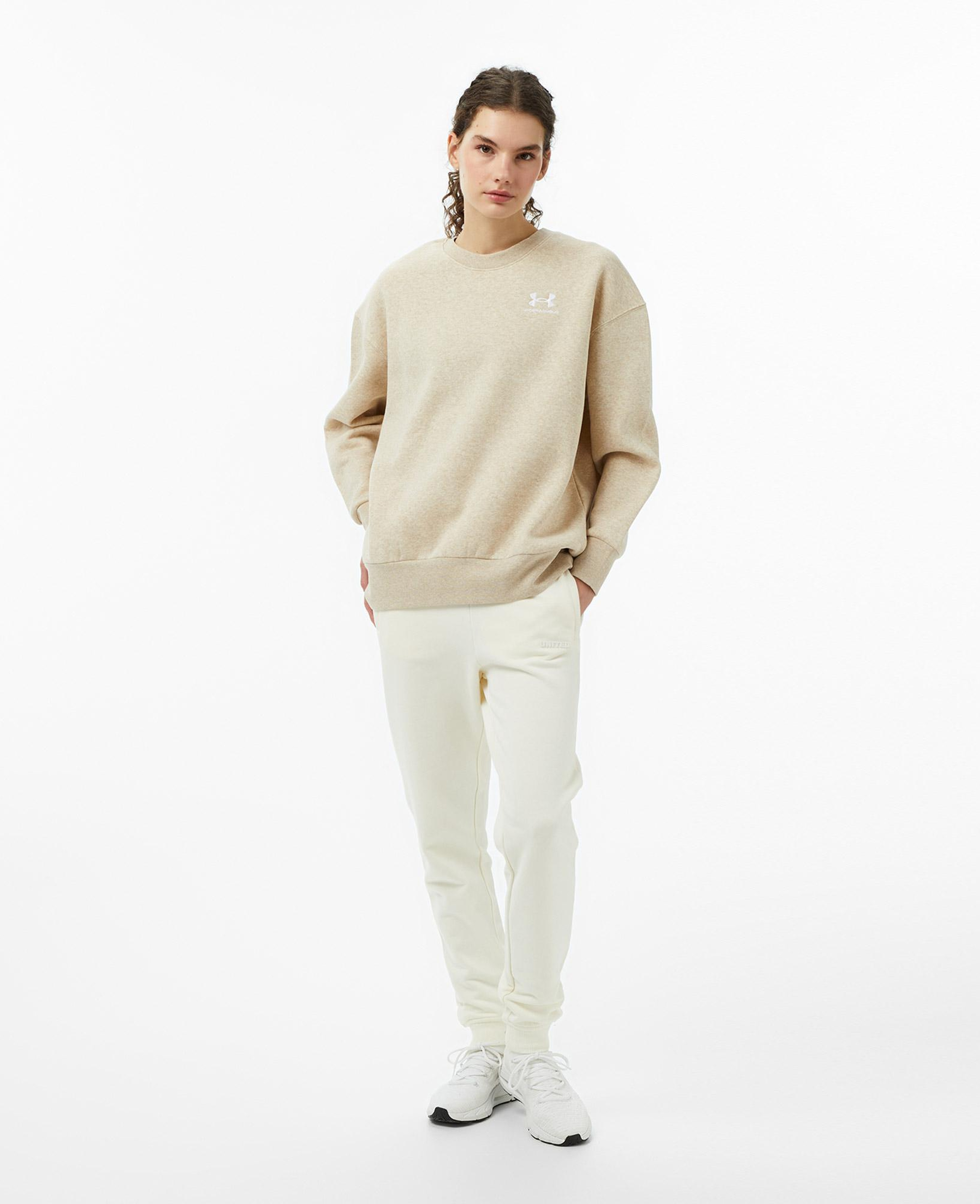 Under Armour Icon Fleece Os Crew Kadın Kahverengi Sweatshirt