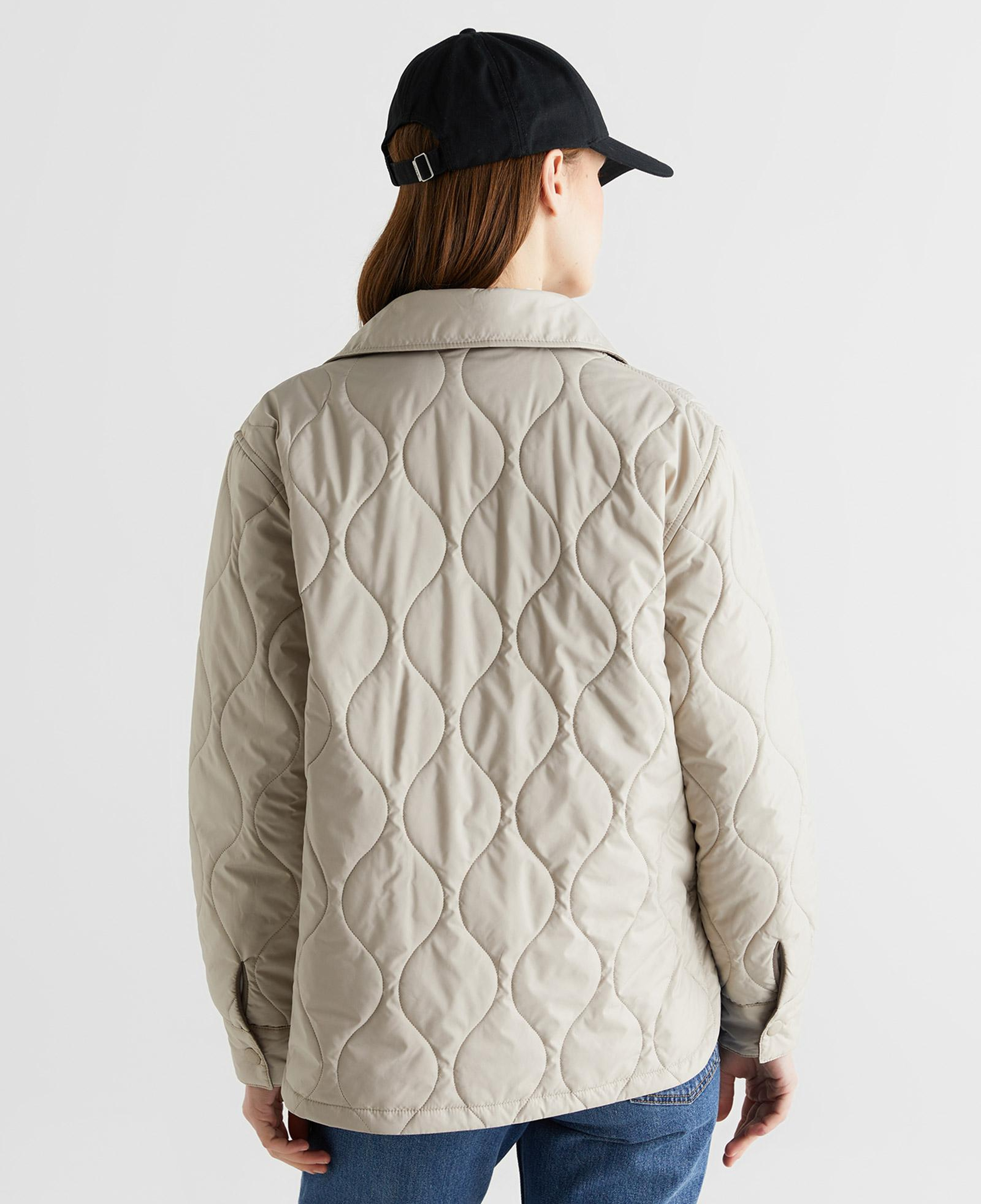 GANT Kadın Bej Gömlek Yaka Ceket