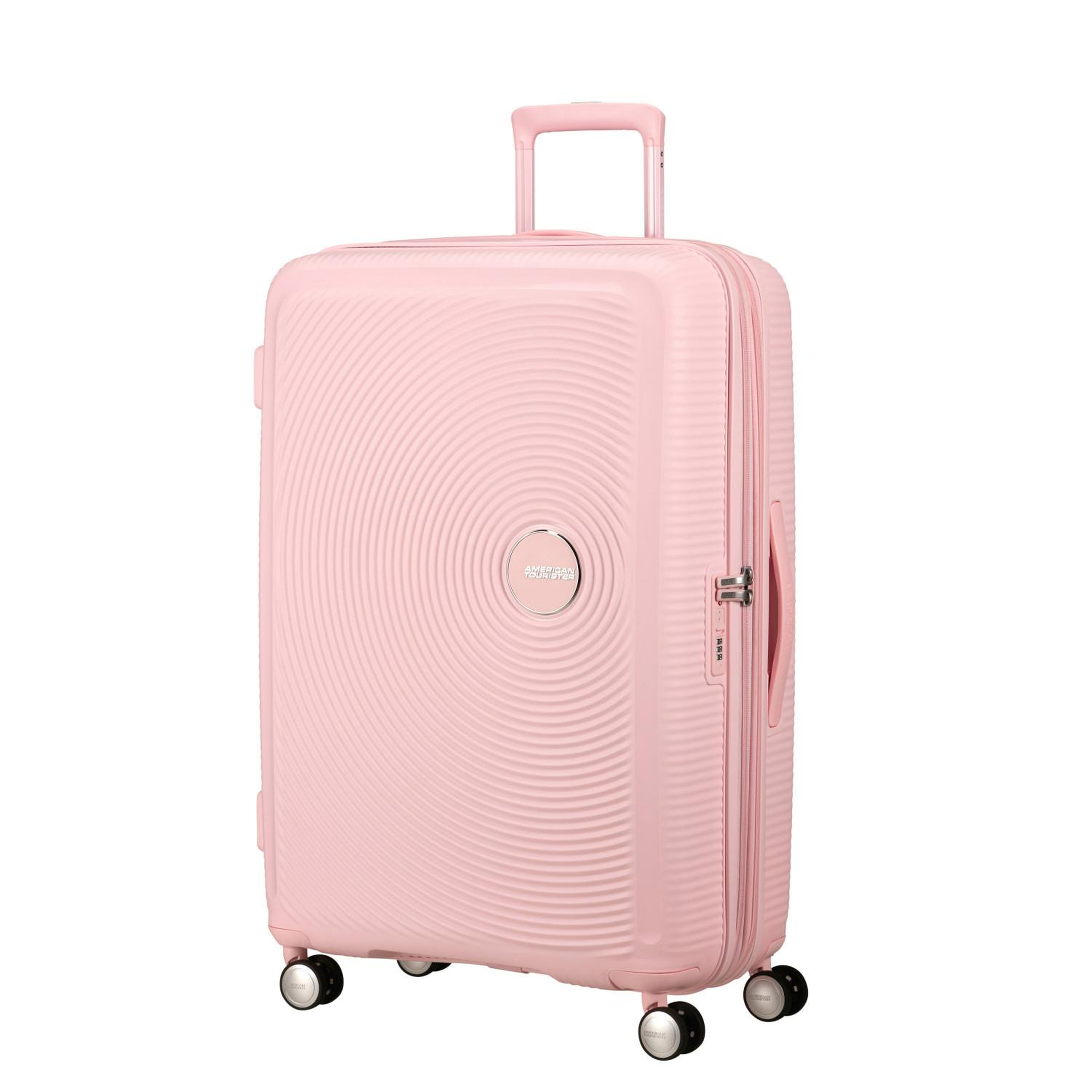 American Tourister Açık Pembe Soundbox - Körüklü 77 cm Büyük Sert Valiz