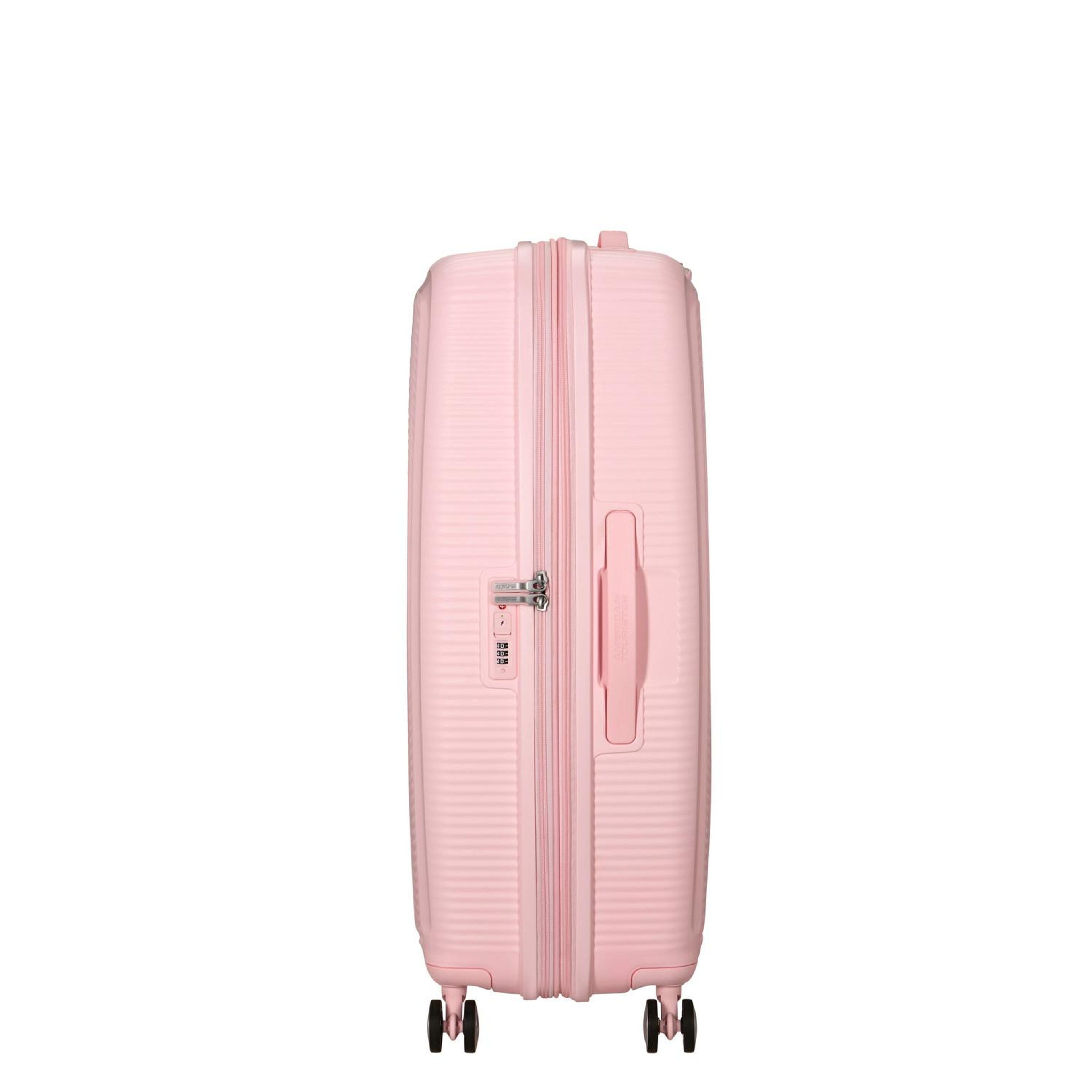 American Tourister Açık Pembe Soundbox - Körüklü 77 cm Büyük Sert Valiz