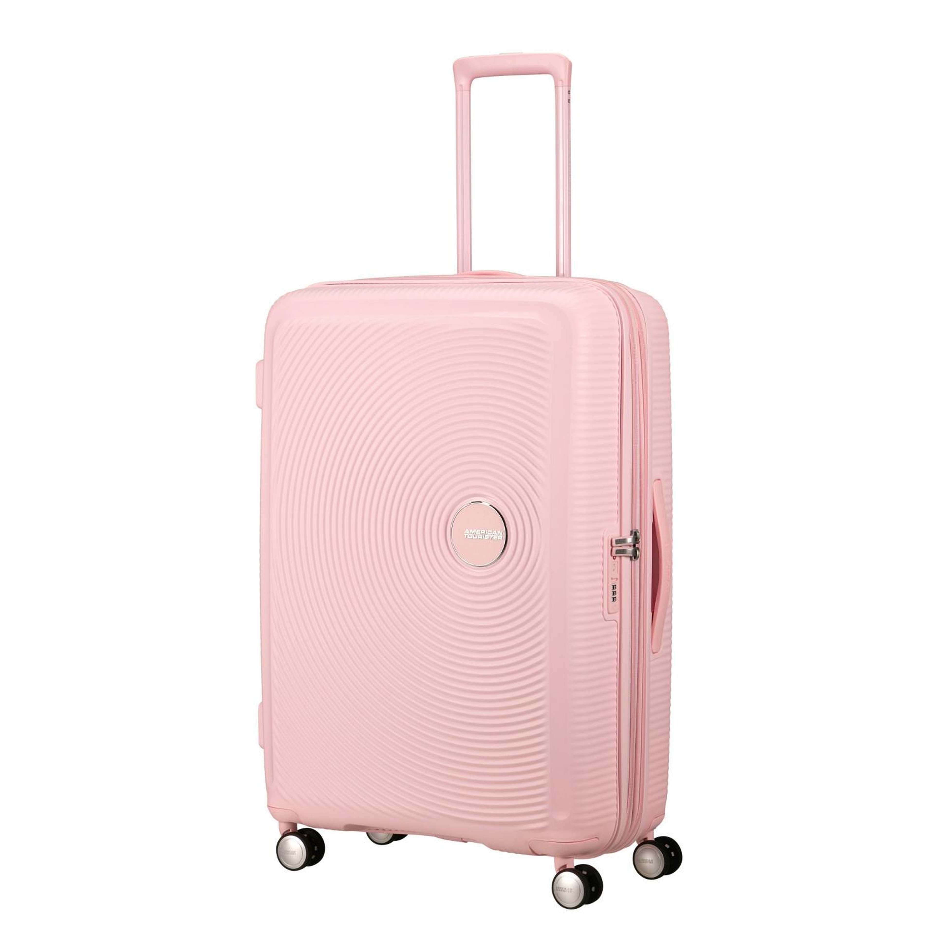 American Tourister Açık Pembe Soundbox - Körüklü 77 cm Büyük Sert Valiz