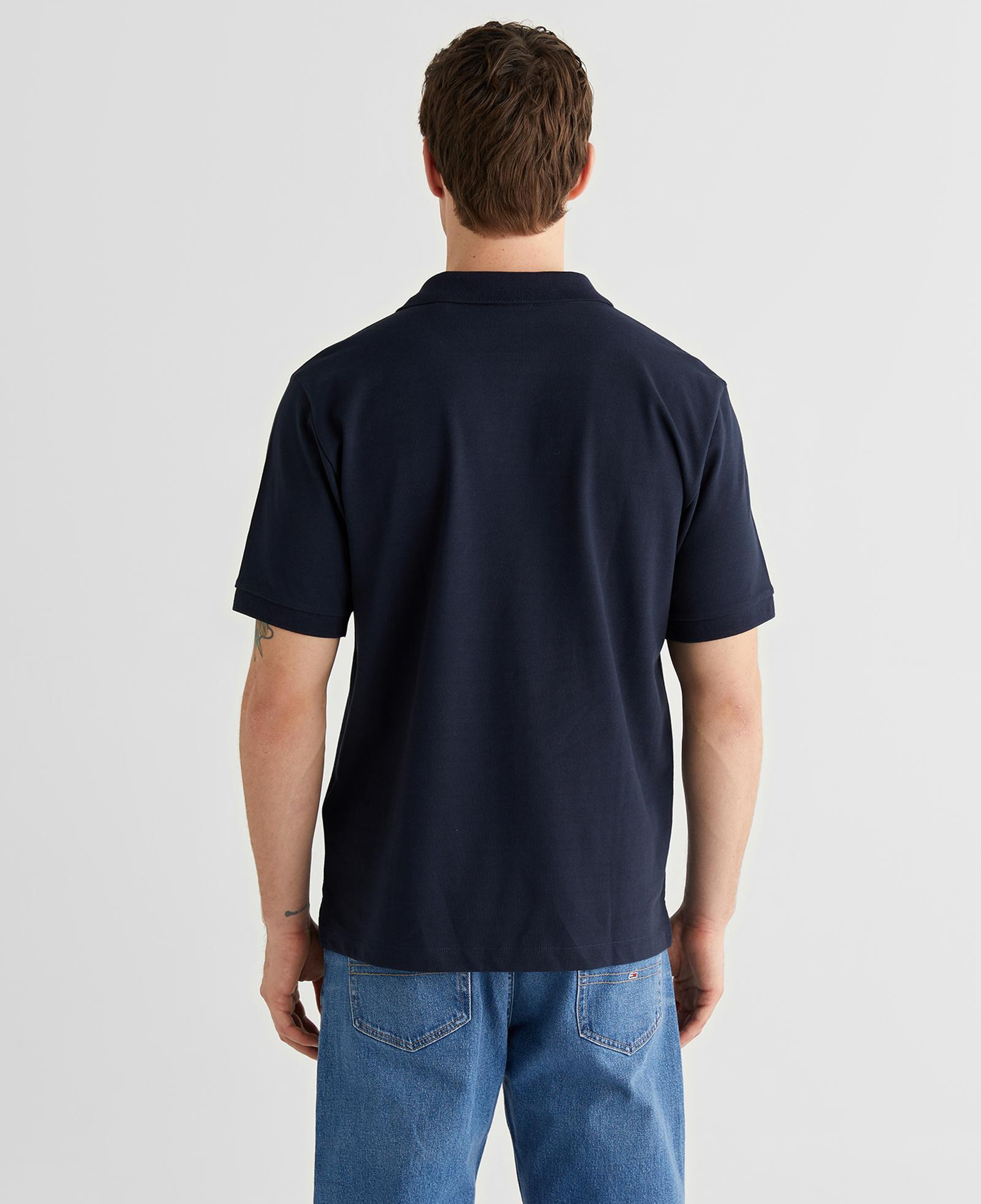 GANT Erkek Lacivert Regular Fit Logolu Polo Yaka T-Shirt
