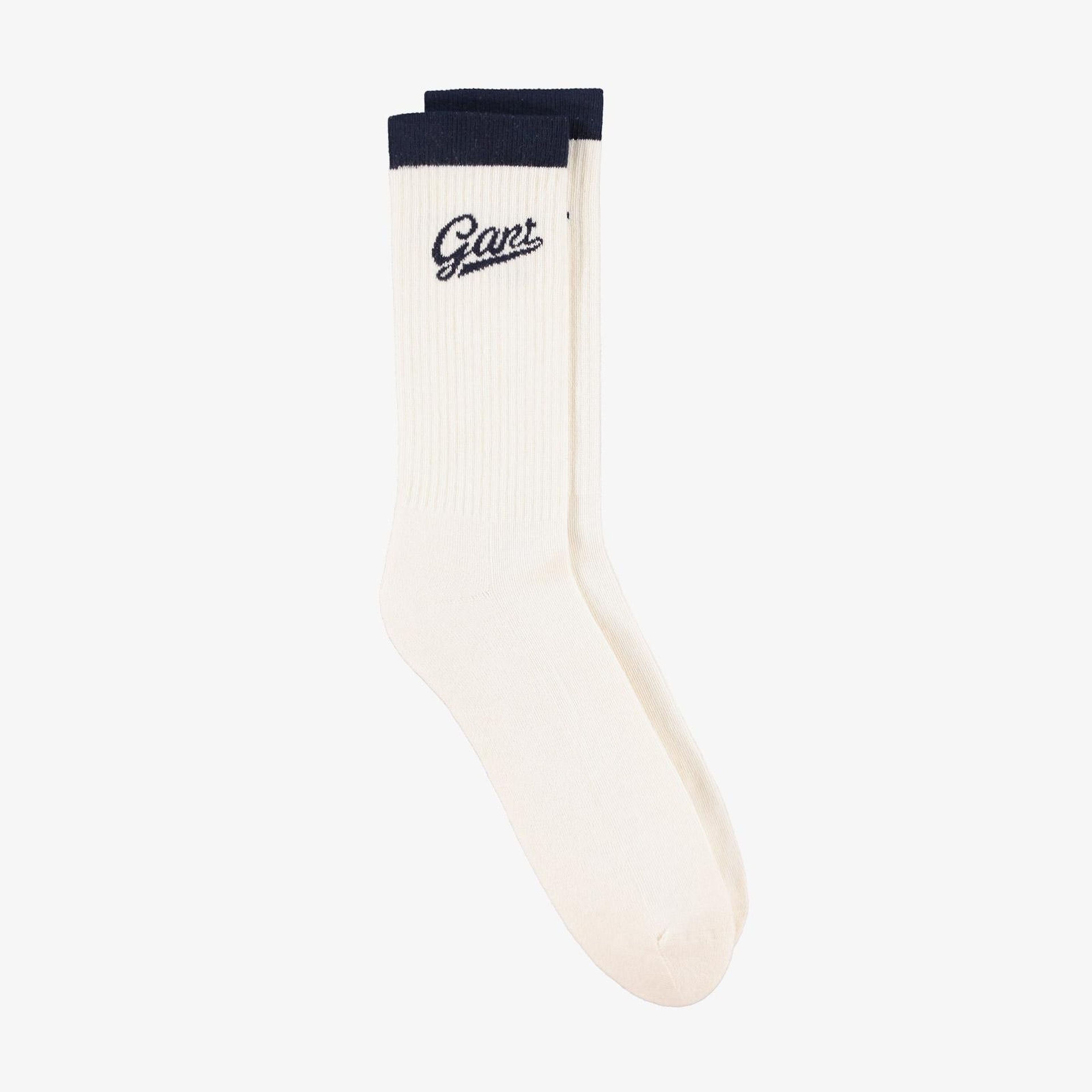 GANT Unisex Krem Standart Fit  Çorap