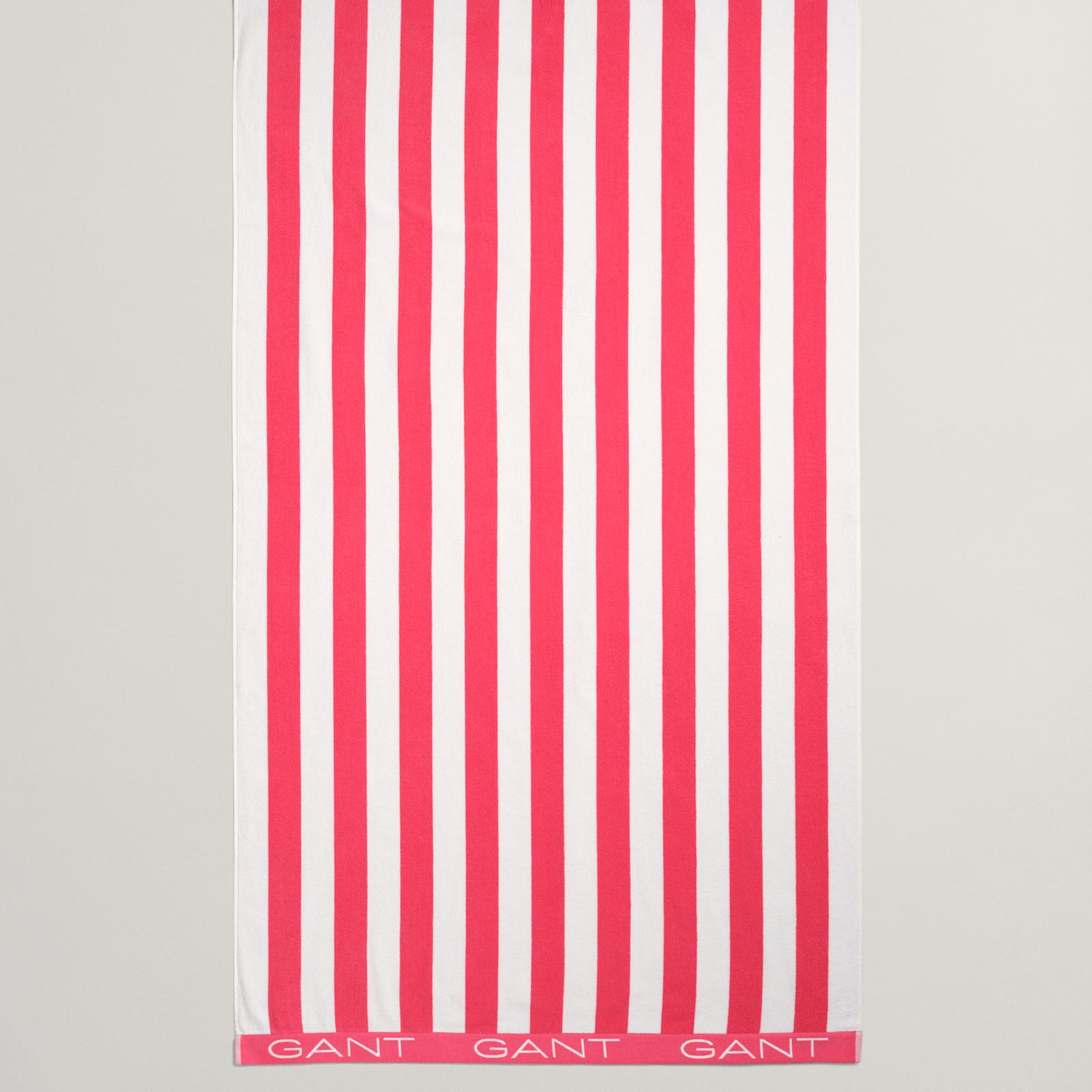 GANT Unisex Pembe Çizgili Havlu
