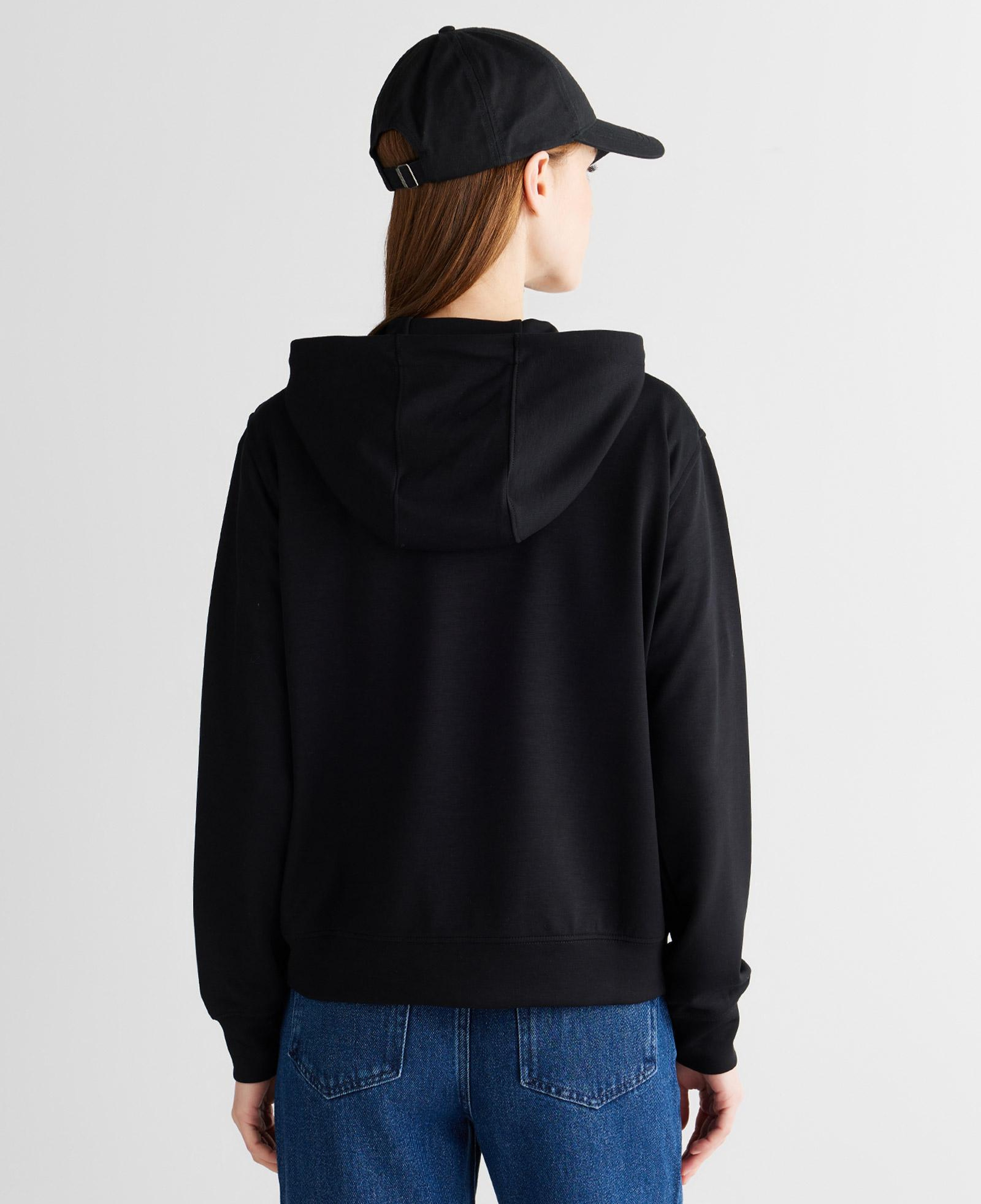 GANT Kadın Siyah Regular Fit Fermuarlı Sweatshirt