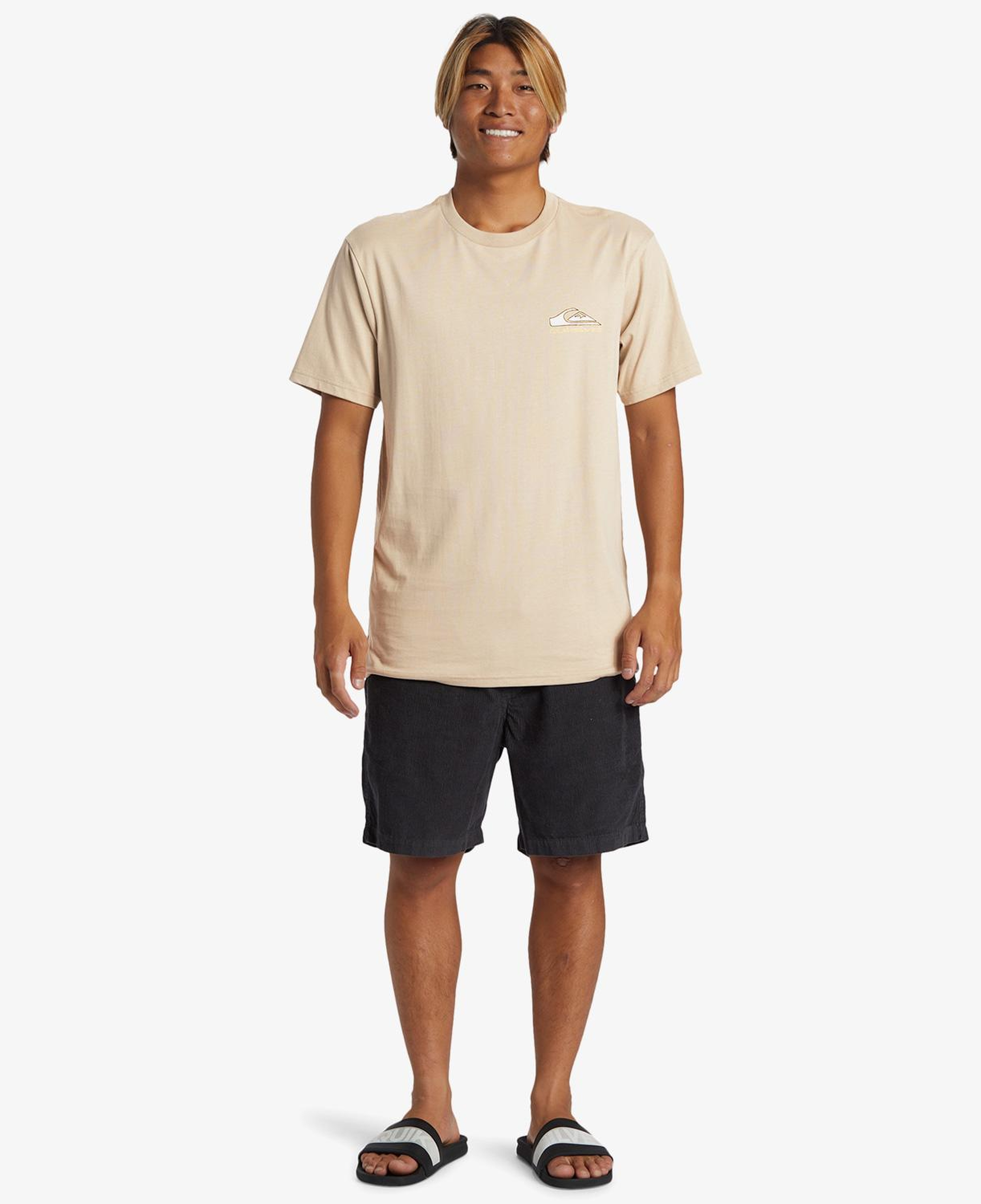 Quiksilver Step Up Erkek Kahverengi Günlük T-Shirt