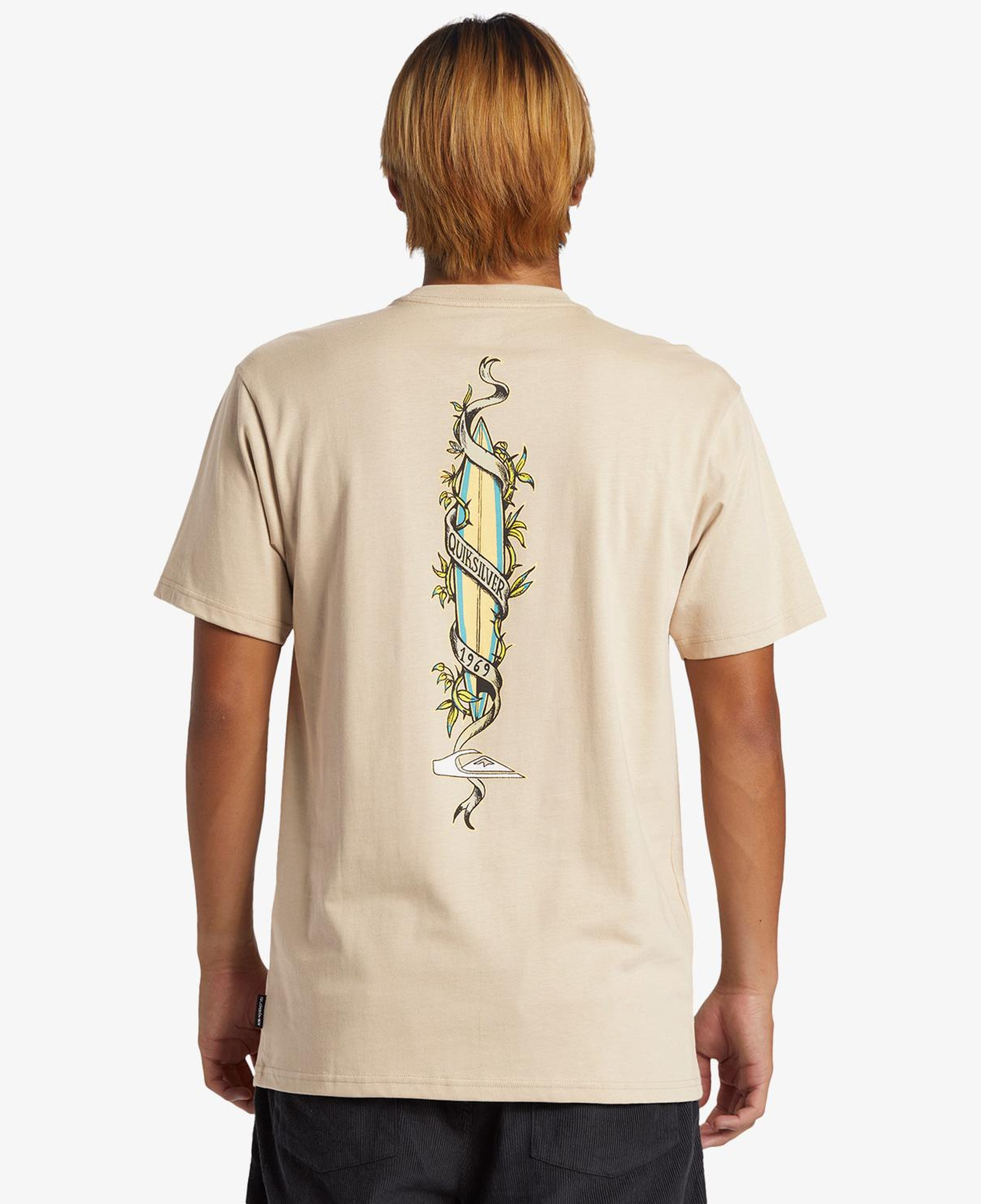 Quiksilver Step Up Erkek Kahverengi Günlük T-Shirt