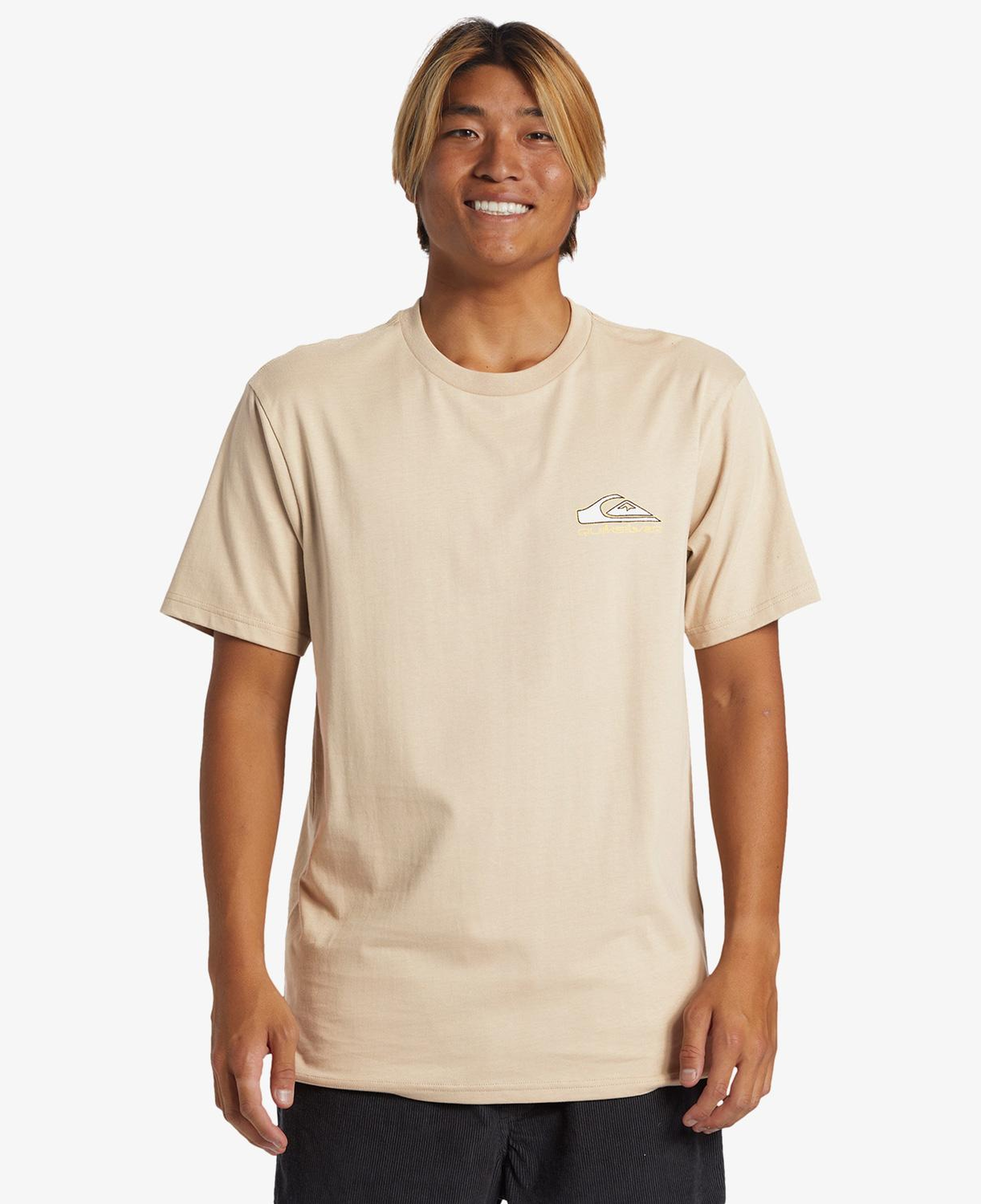 Quiksilver Step Up Erkek Kahverengi Günlük T-Shirt