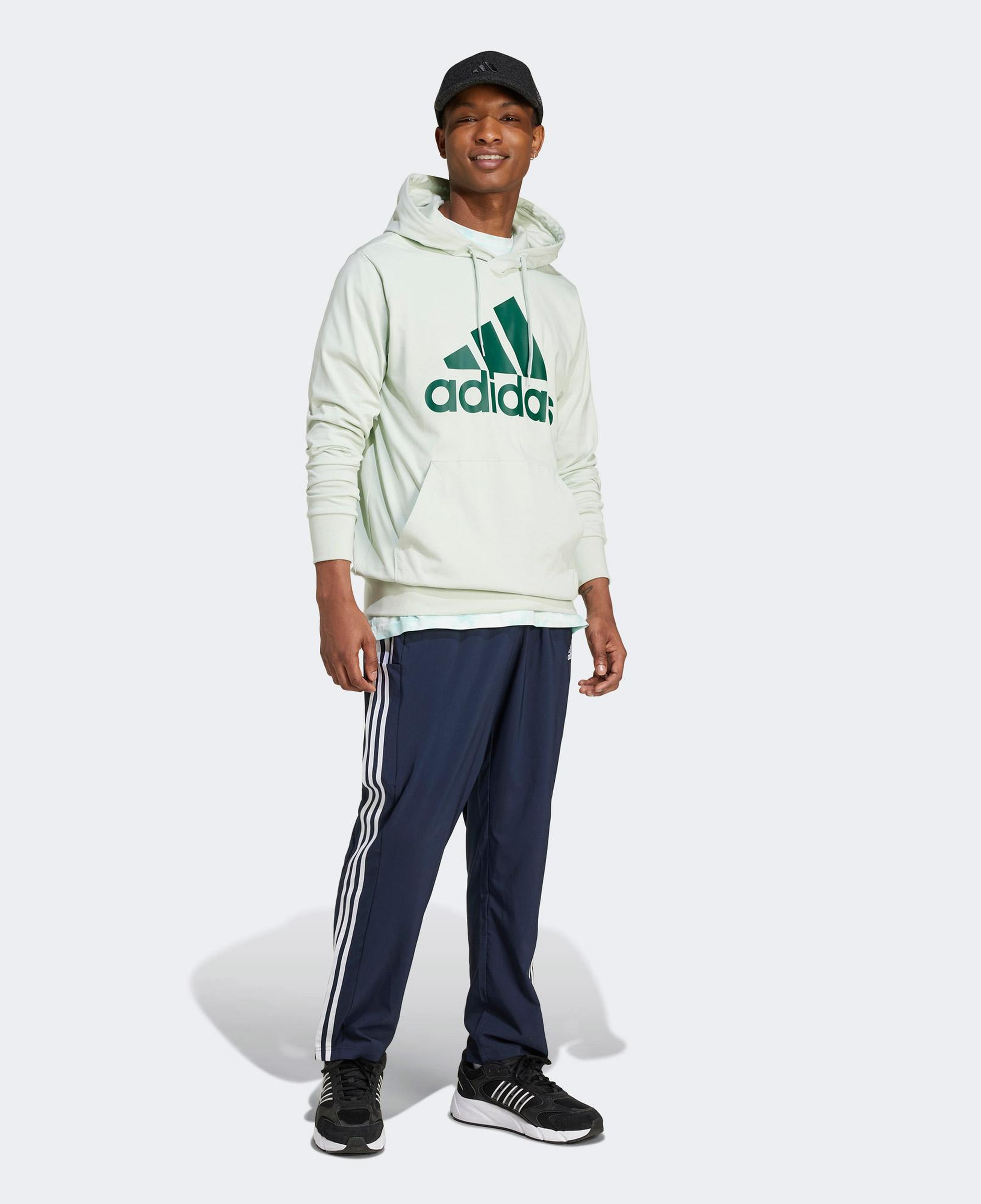 adidas Essentials Logo Erkek Beyaz Günlük Sweatshirt