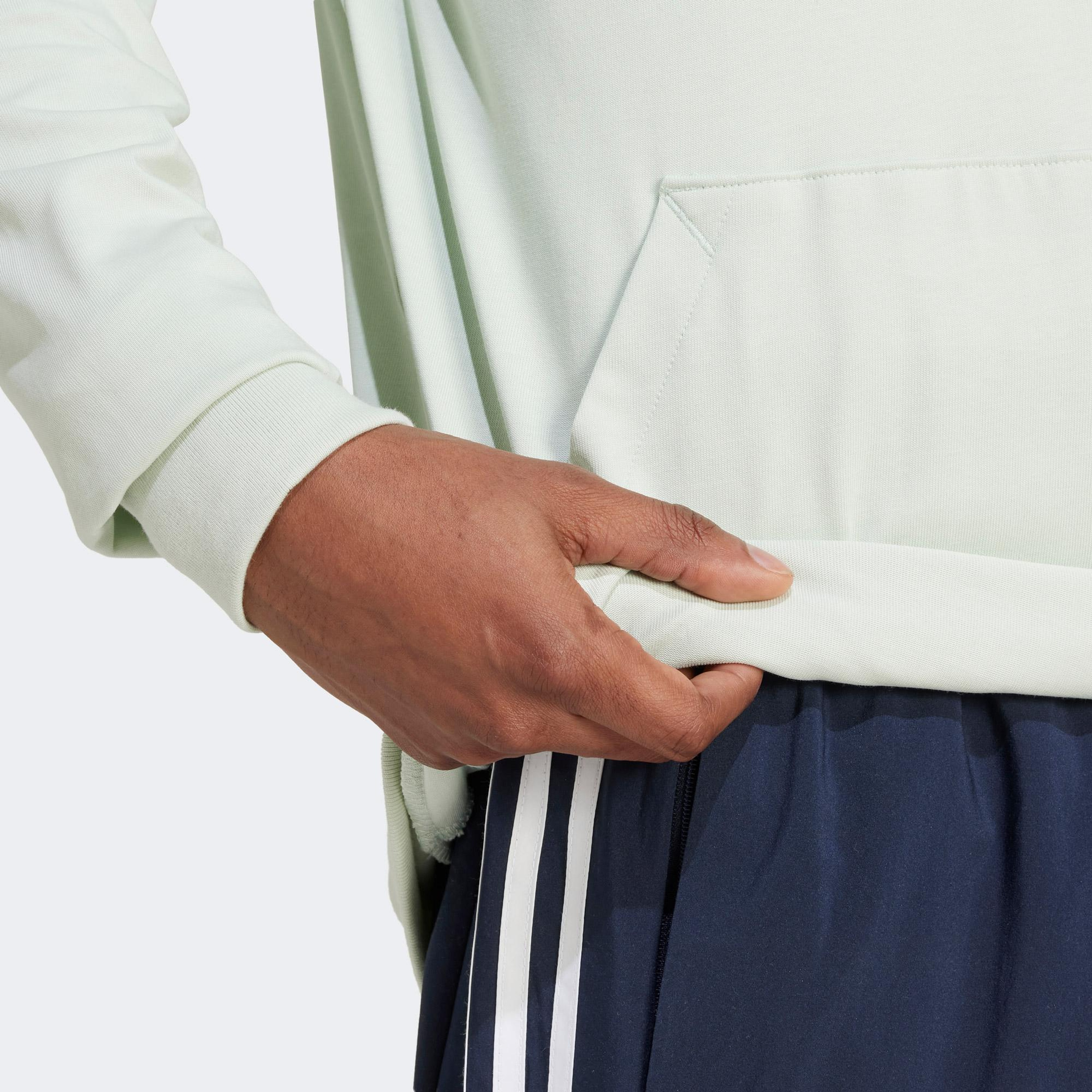adidas Essentials Logo Erkek Beyaz Günlük Sweatshirt
