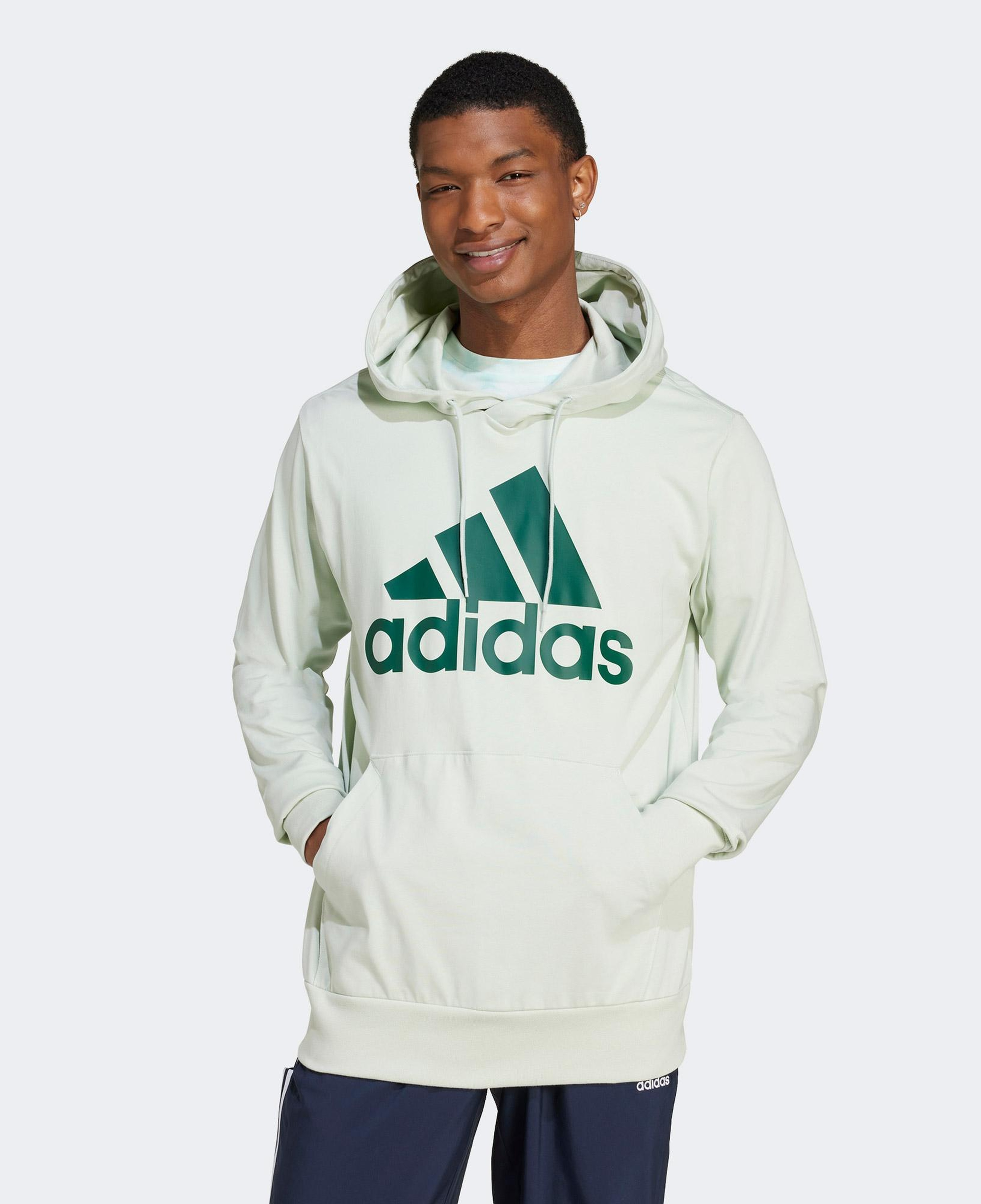 adidas Essentials Logo Erkek Beyaz Günlük Sweatshirt