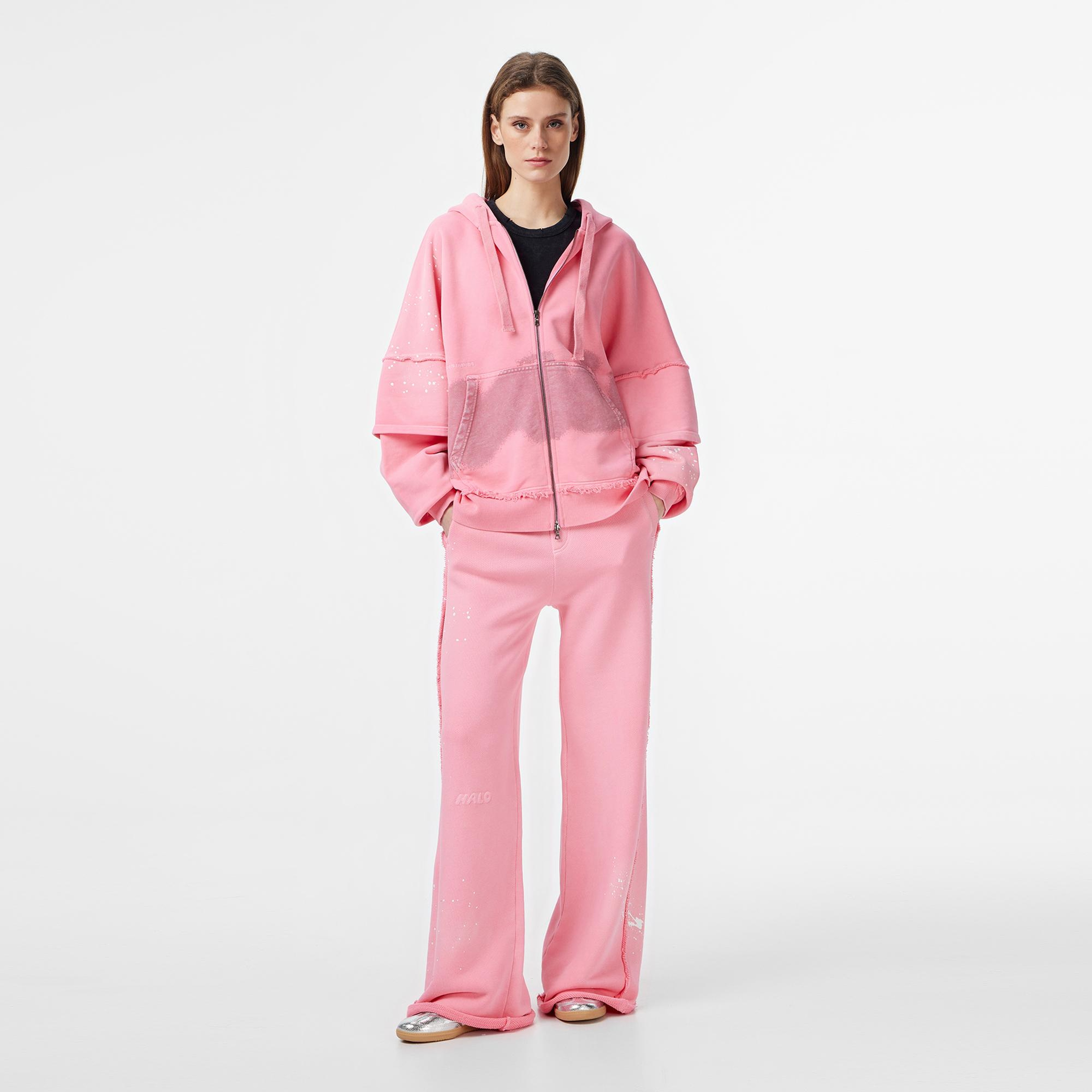 Les Benjamins Regular Fit Kadın Pembe Sweatshirt