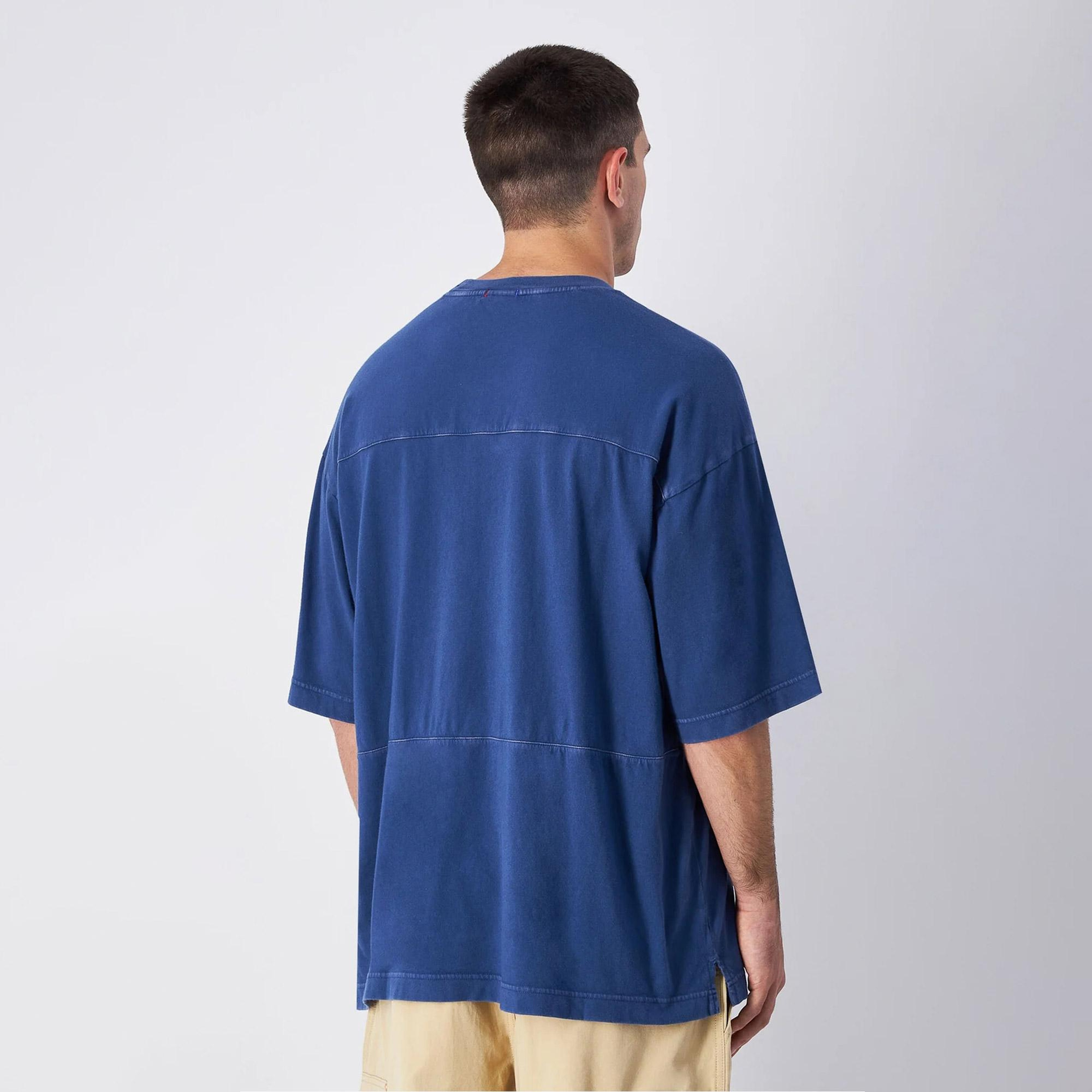Champion Oversized Erkek Mavi T-Shirt