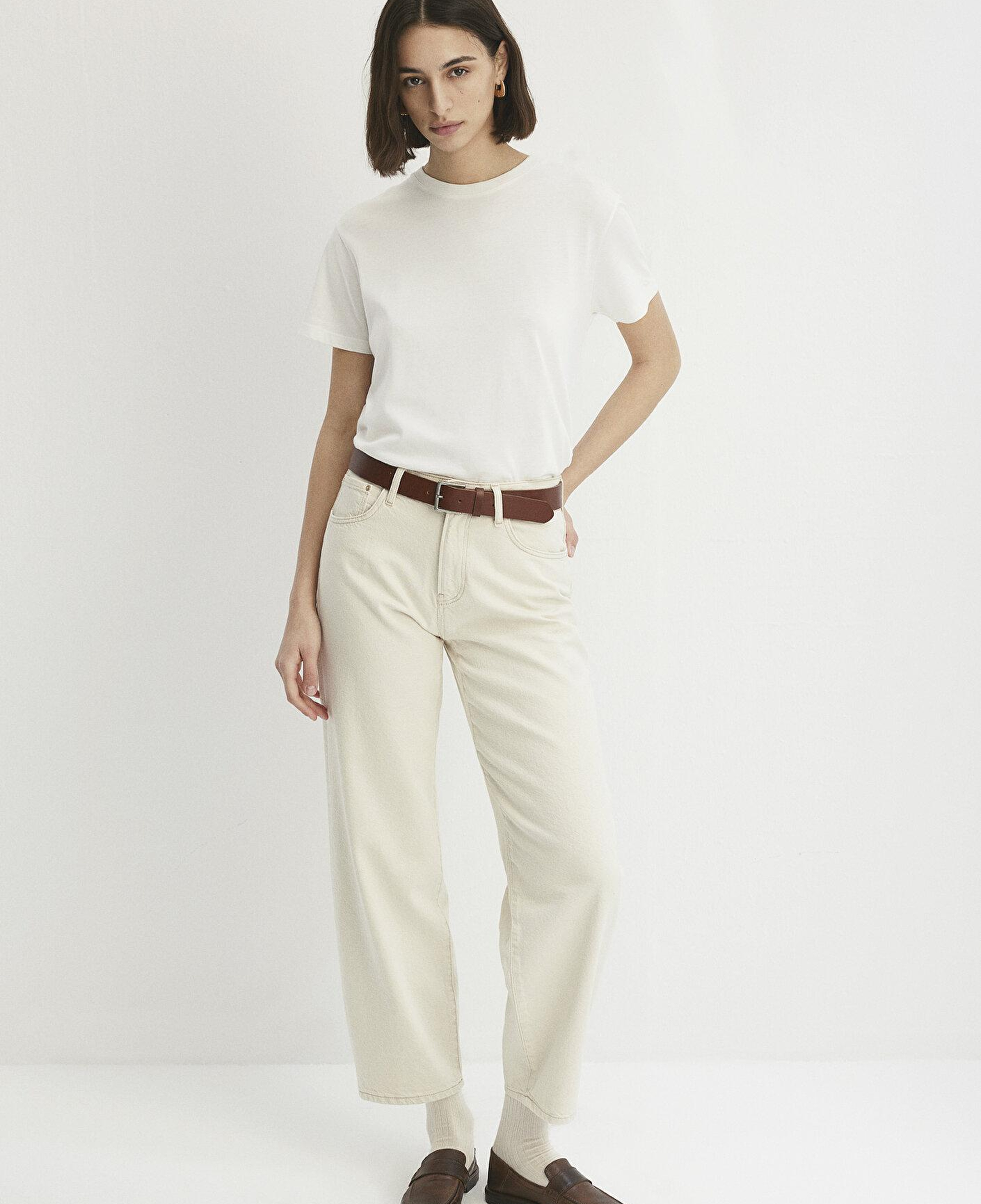 Mavi Leila Mavi Premium Krem Jean Pantolon 1010600-87058