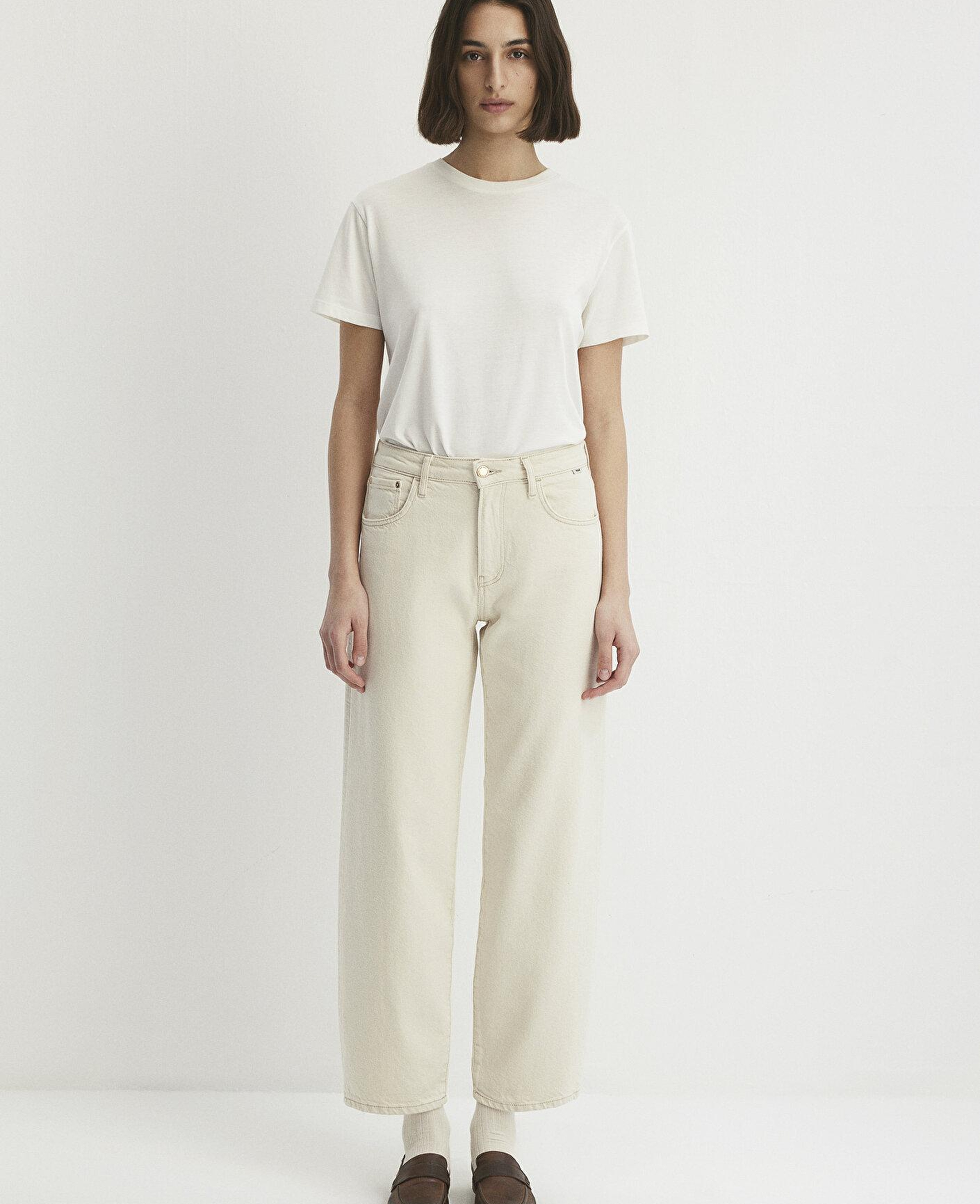 Mavi Leila Mavi Premium Krem Jean Pantolon 1010600-87058