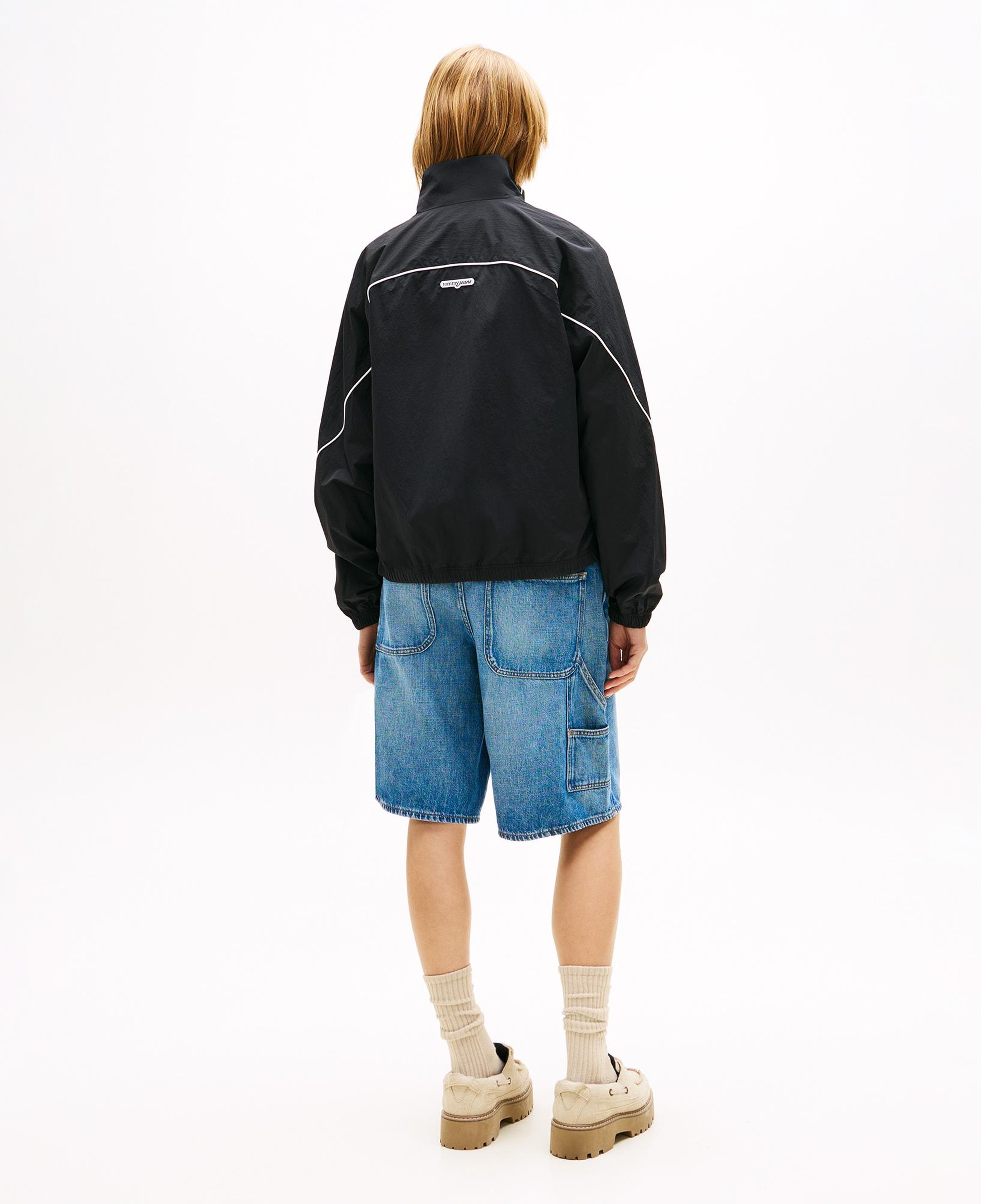 Tommy Hilfiger Piping Nylon Track Kadın Siyah Ceket