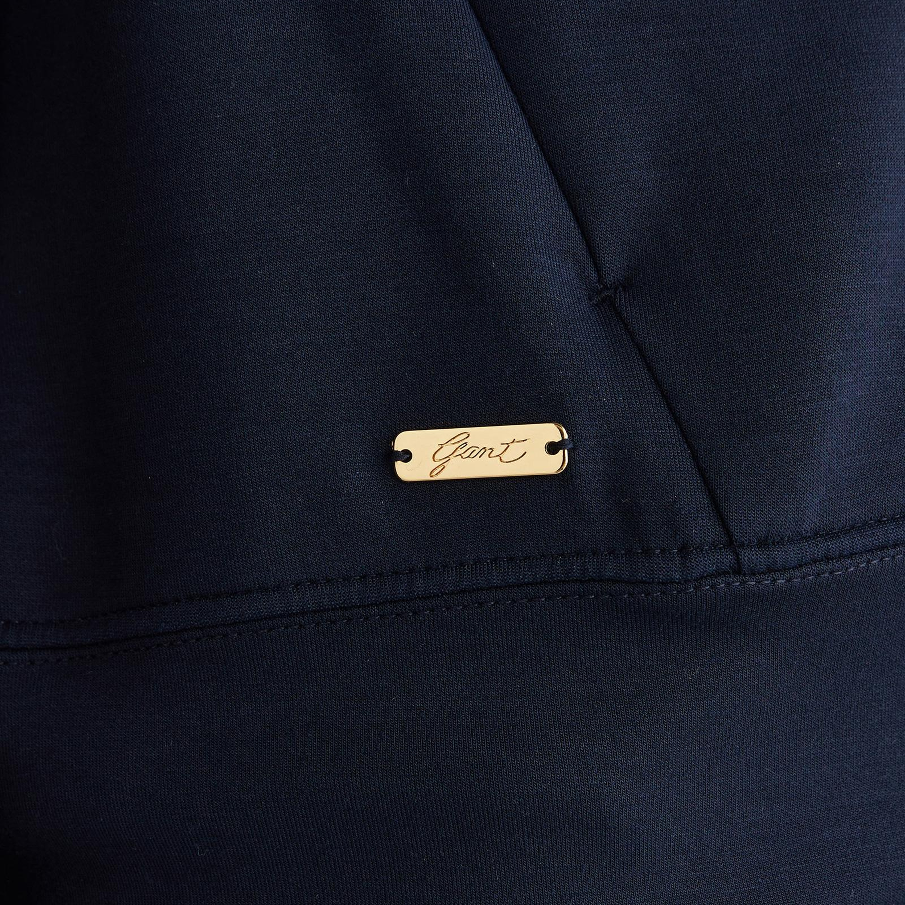 GANT Kadın Lacivert Standart Fit Kapüşonlu Sweatshirt