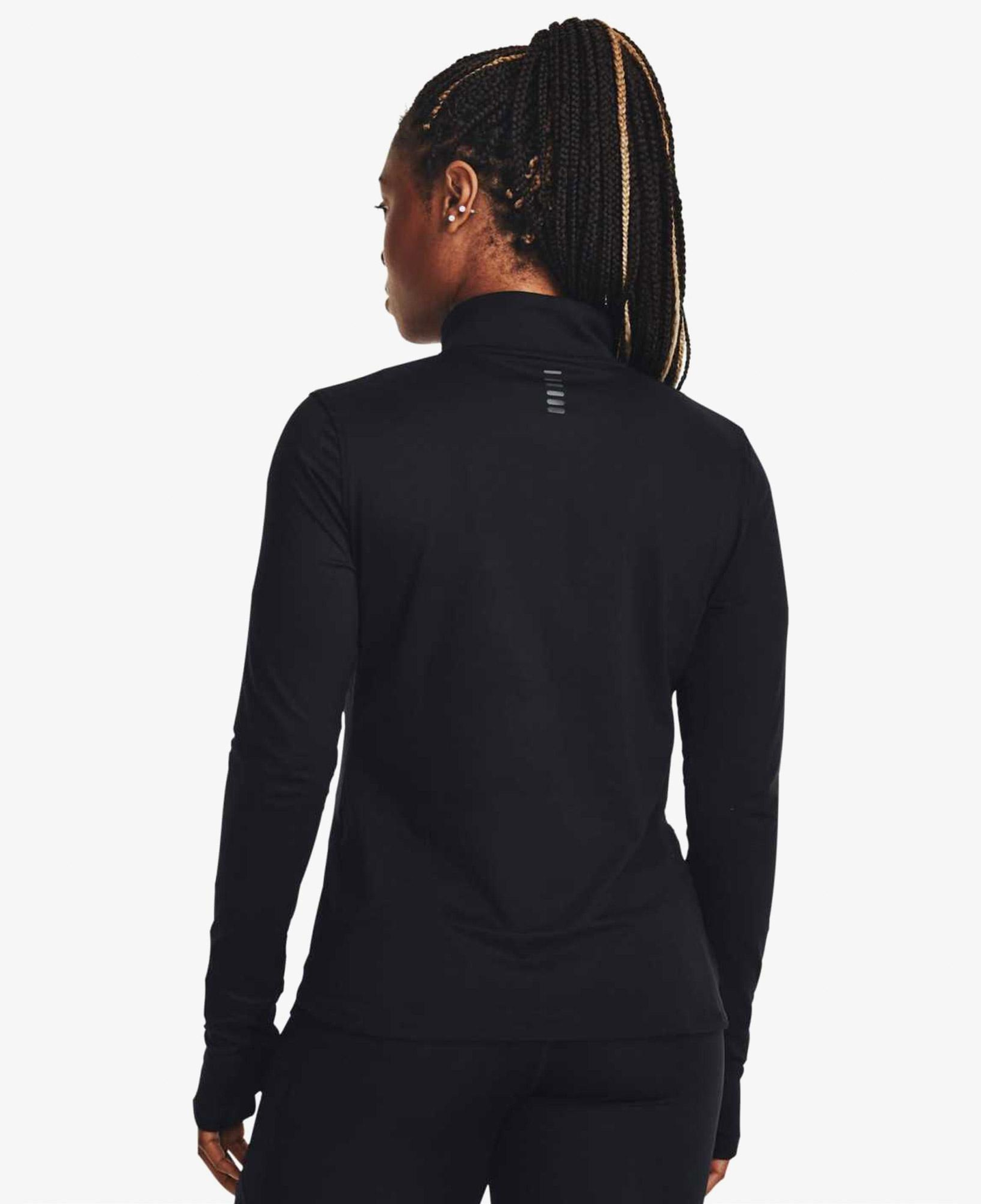 Under Armour Launch Pro Half Zip Kadın Siyah Koşu Sweatshirt