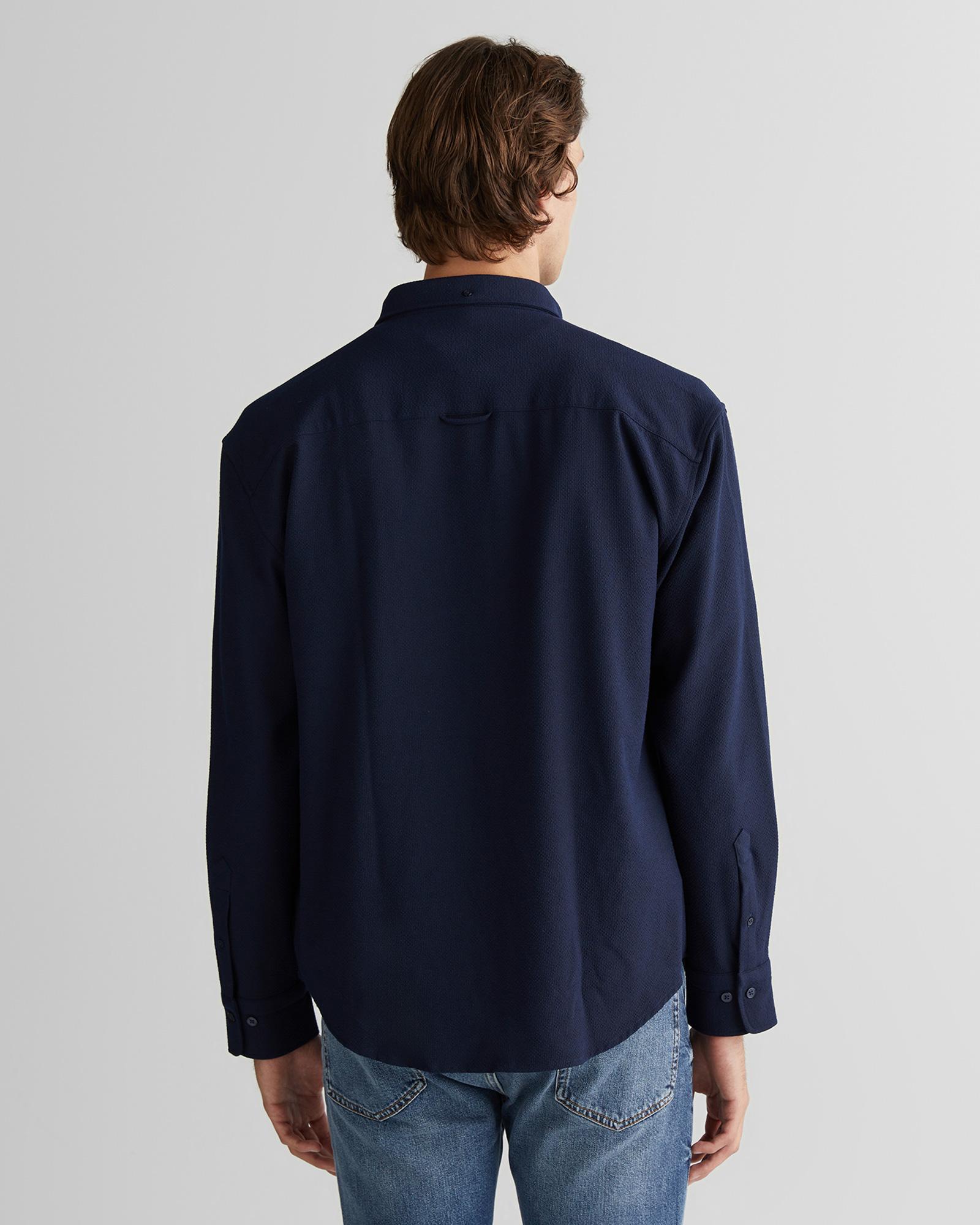 GANT Erkek Lacivert Relaxed Fit Gömlek