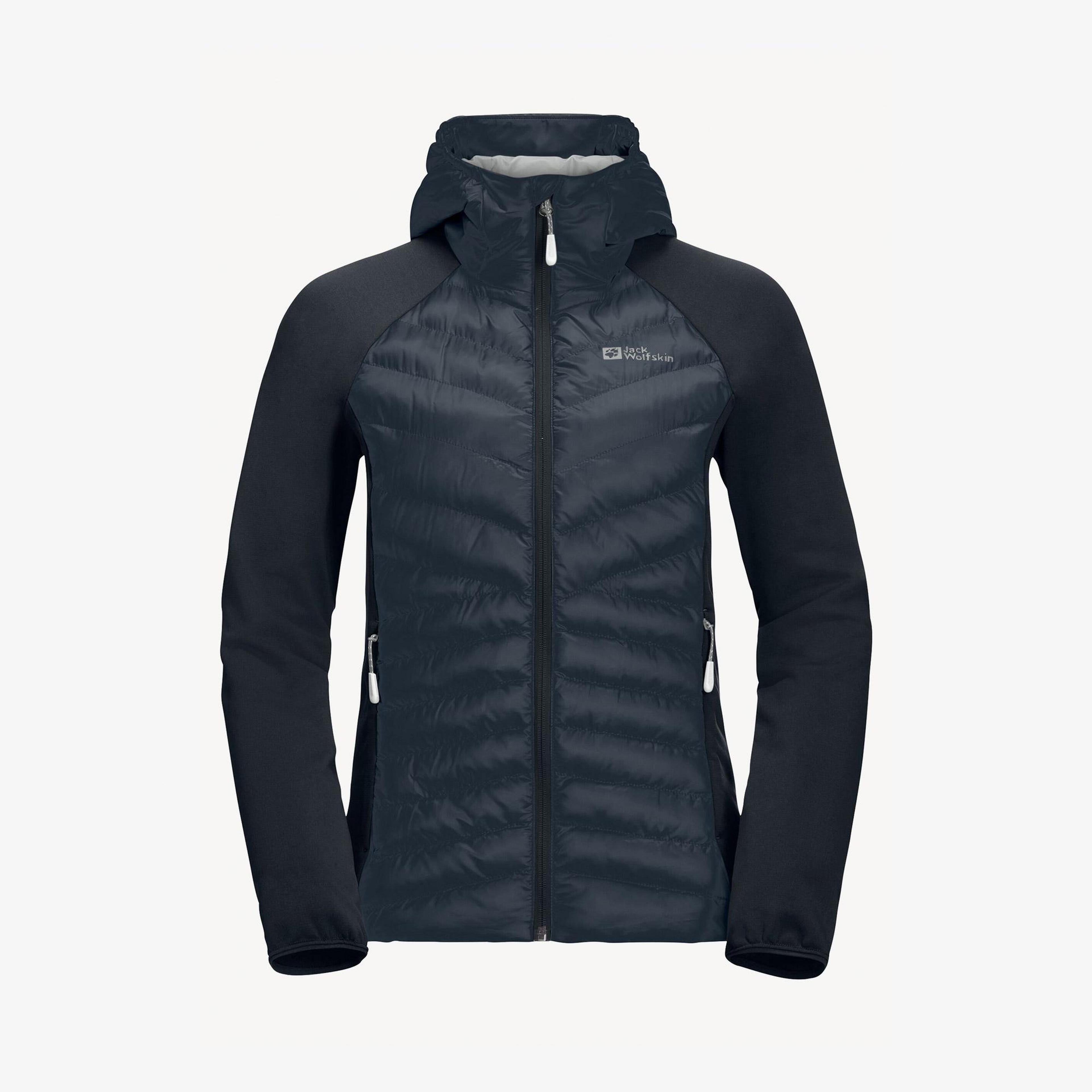 Jack Wolfskin Routeburn Hybird Kadın Siyah Mont