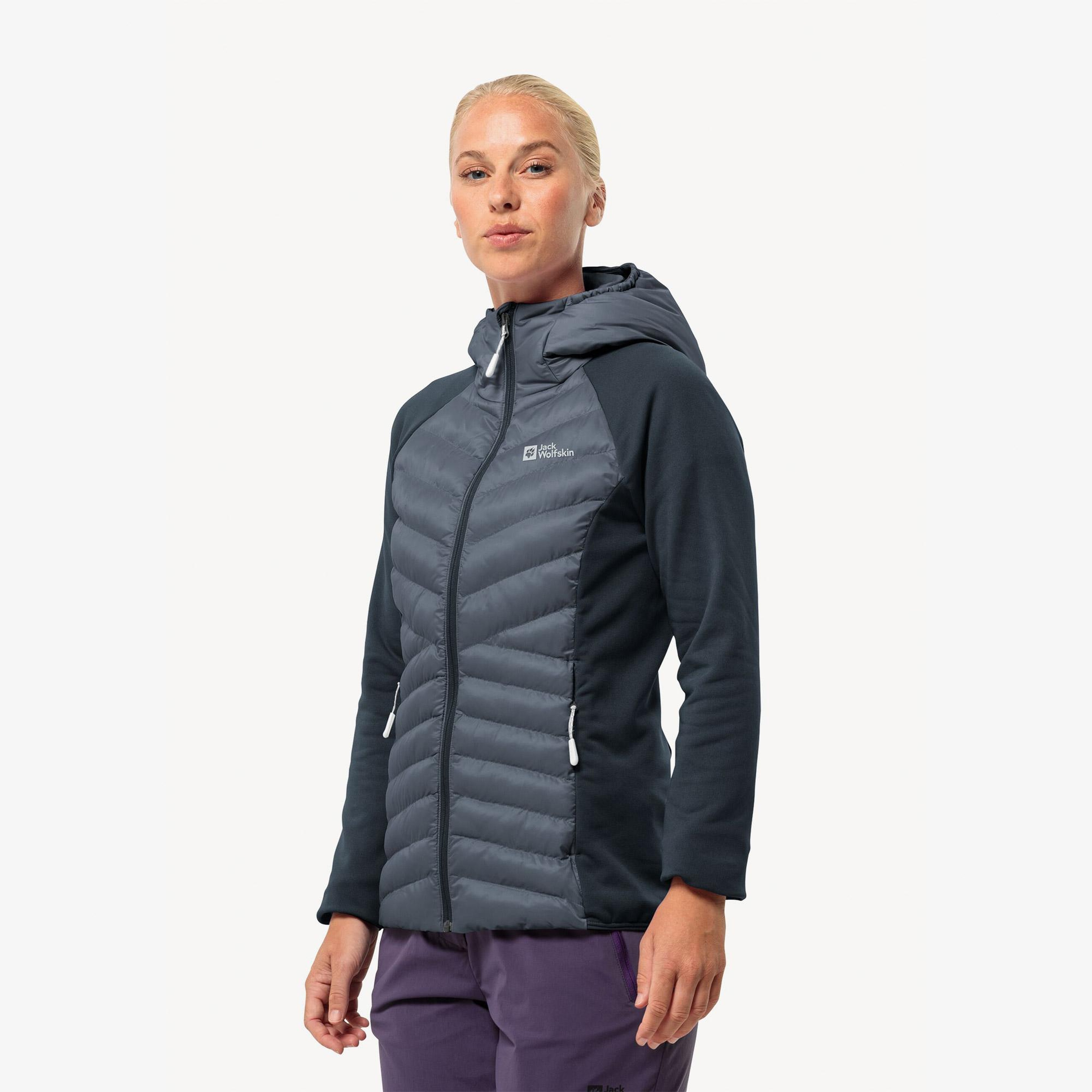 Jack Wolfskin Routeburn Hybird Kadın Siyah Mont