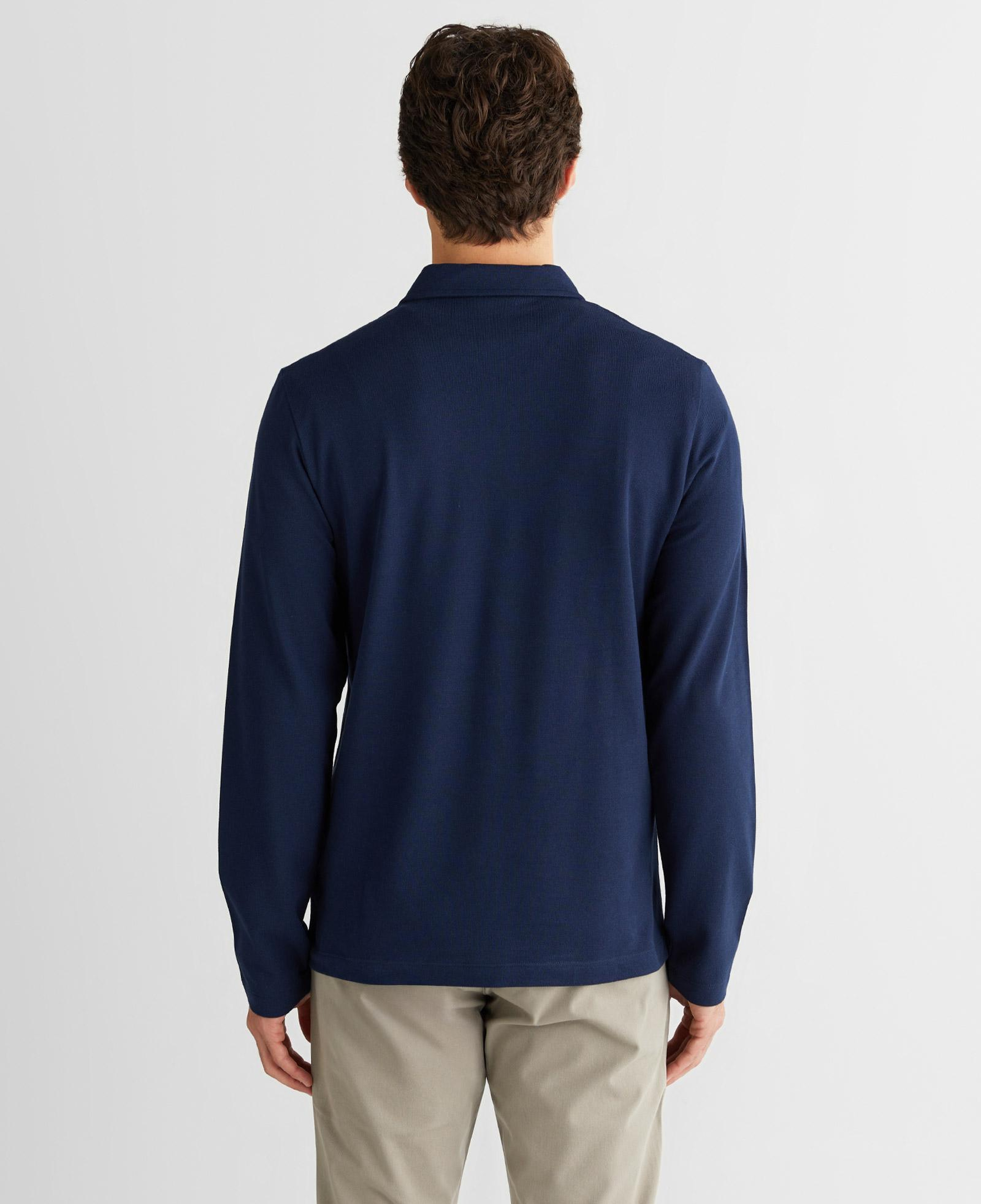 GANT Erkek Lacivert Slim Fit V Yaka Polo