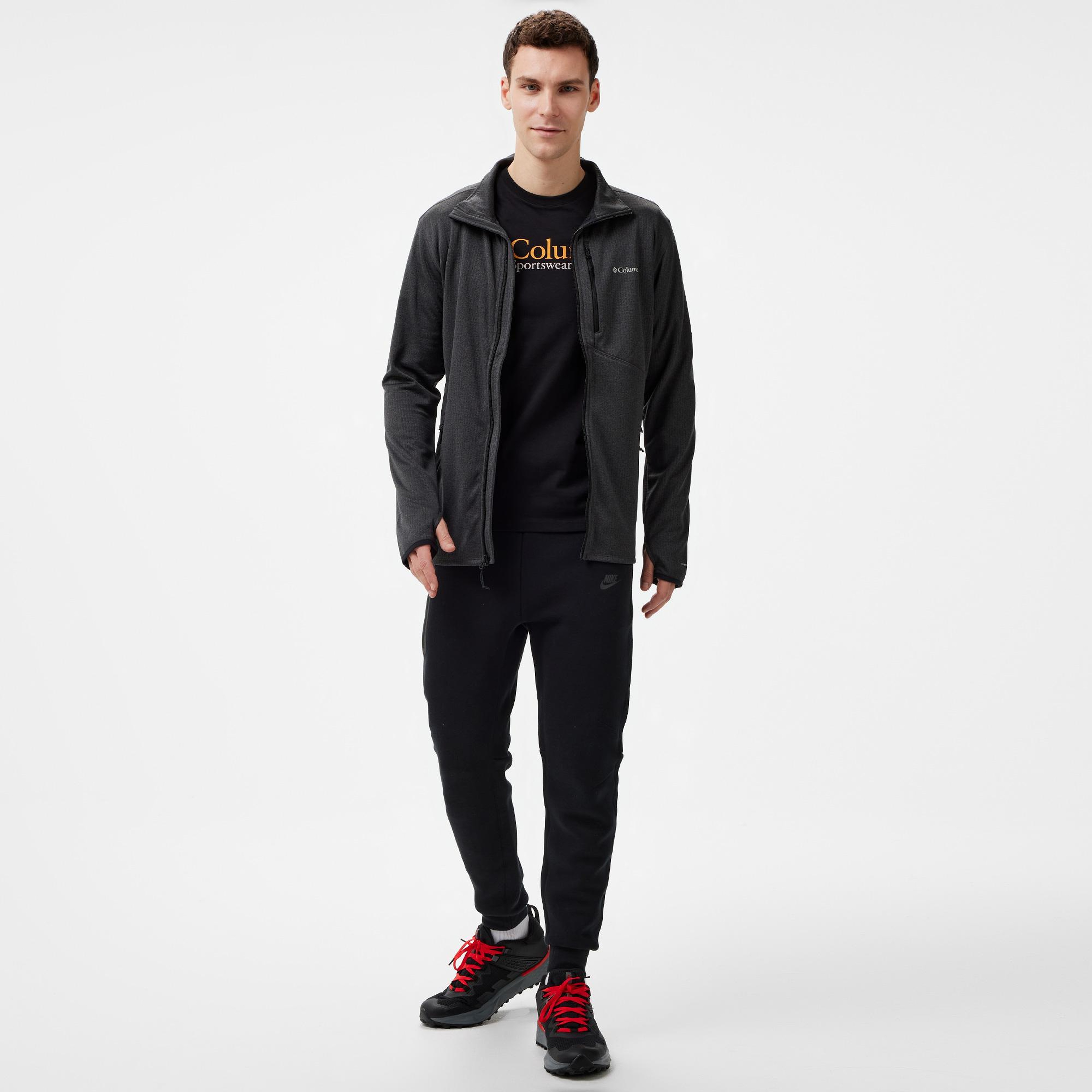 Columbia Park View Full Zip Erkek Koyu Gri Polar