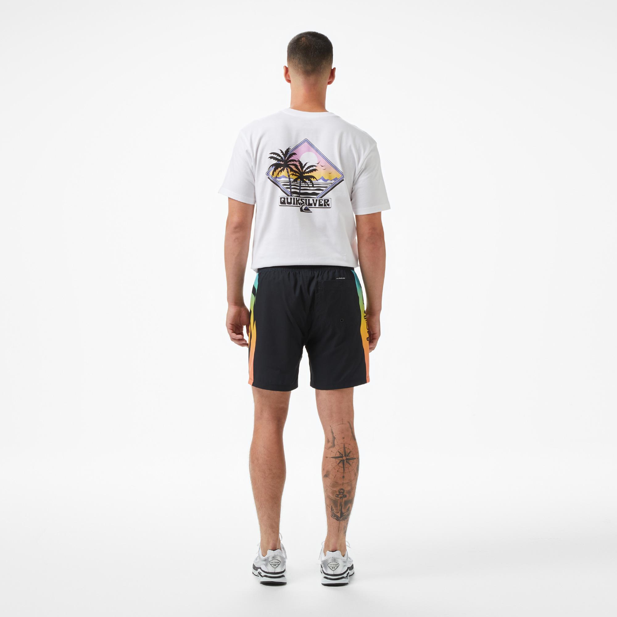 Quiksilver Everyday Solid Volley 15 Erkek Siyah Deniz Şortu