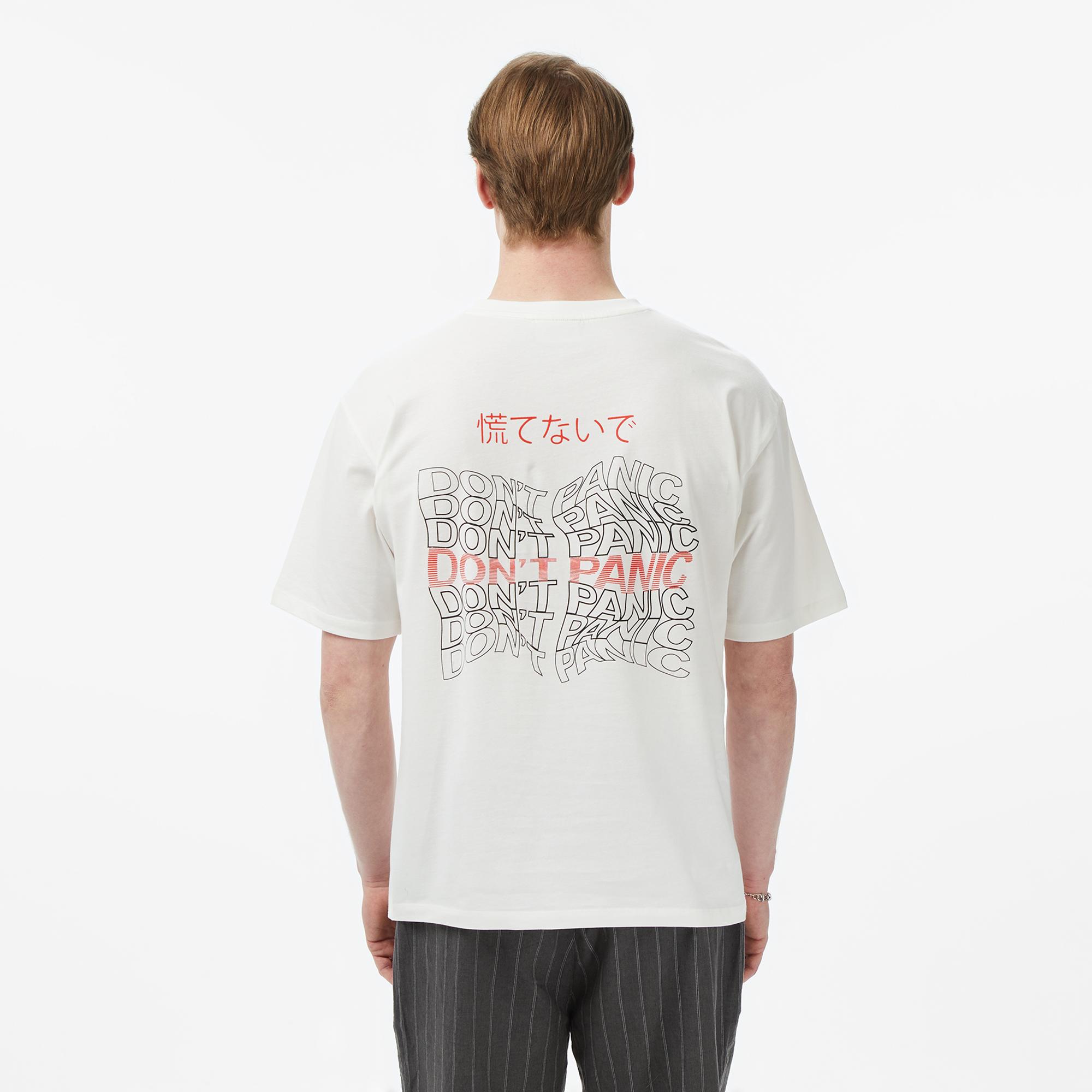 UNITED4 Regular Fit Erkek Bej T-Shirt