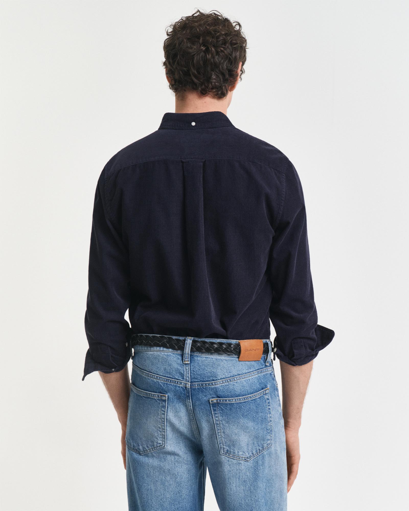 GANT Erkek Lacivert Regular Fit Düğmeli Gömlek