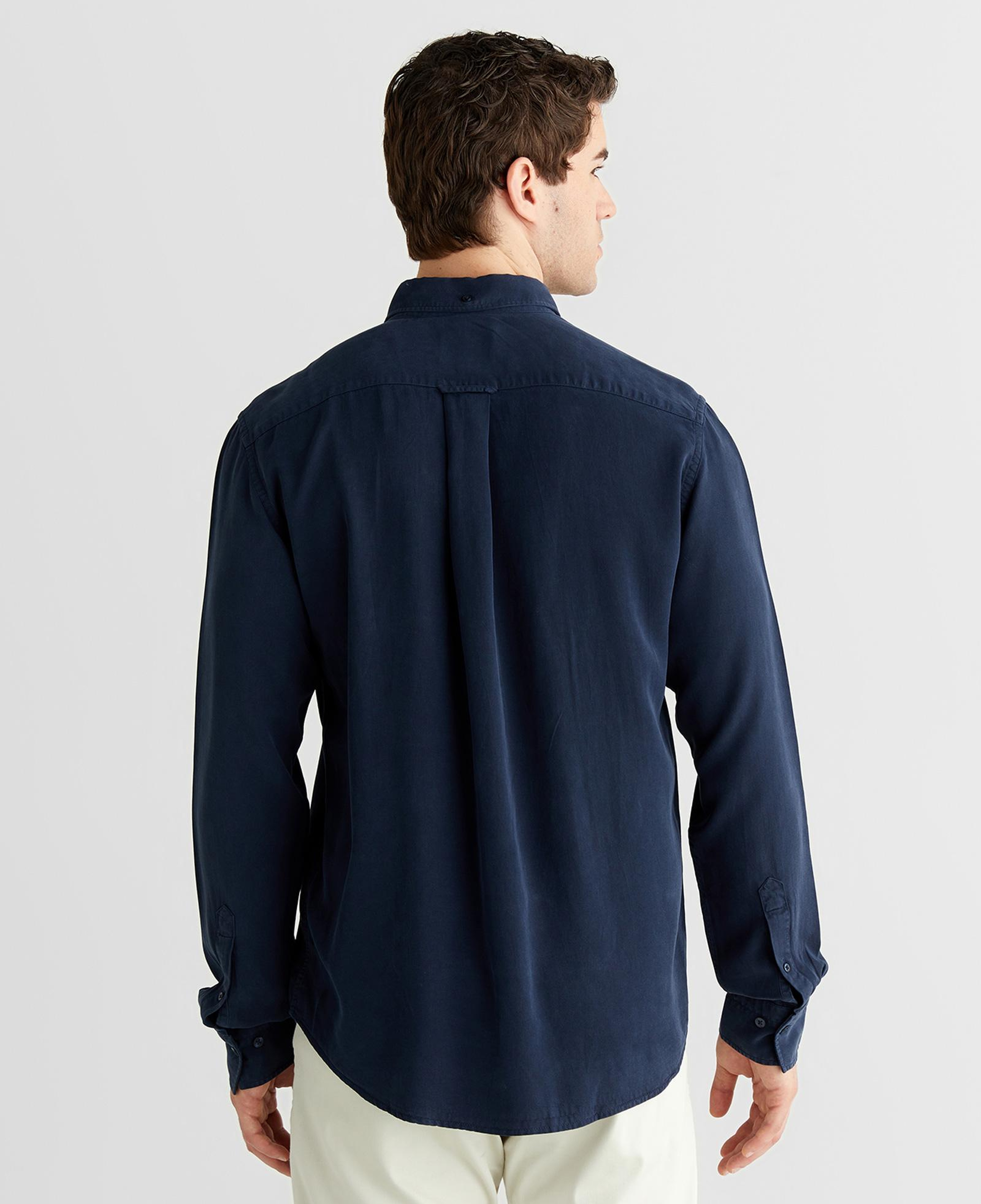 GANT Erkek Lacivert Regular Fit Düğmeli Yaka Gömlek