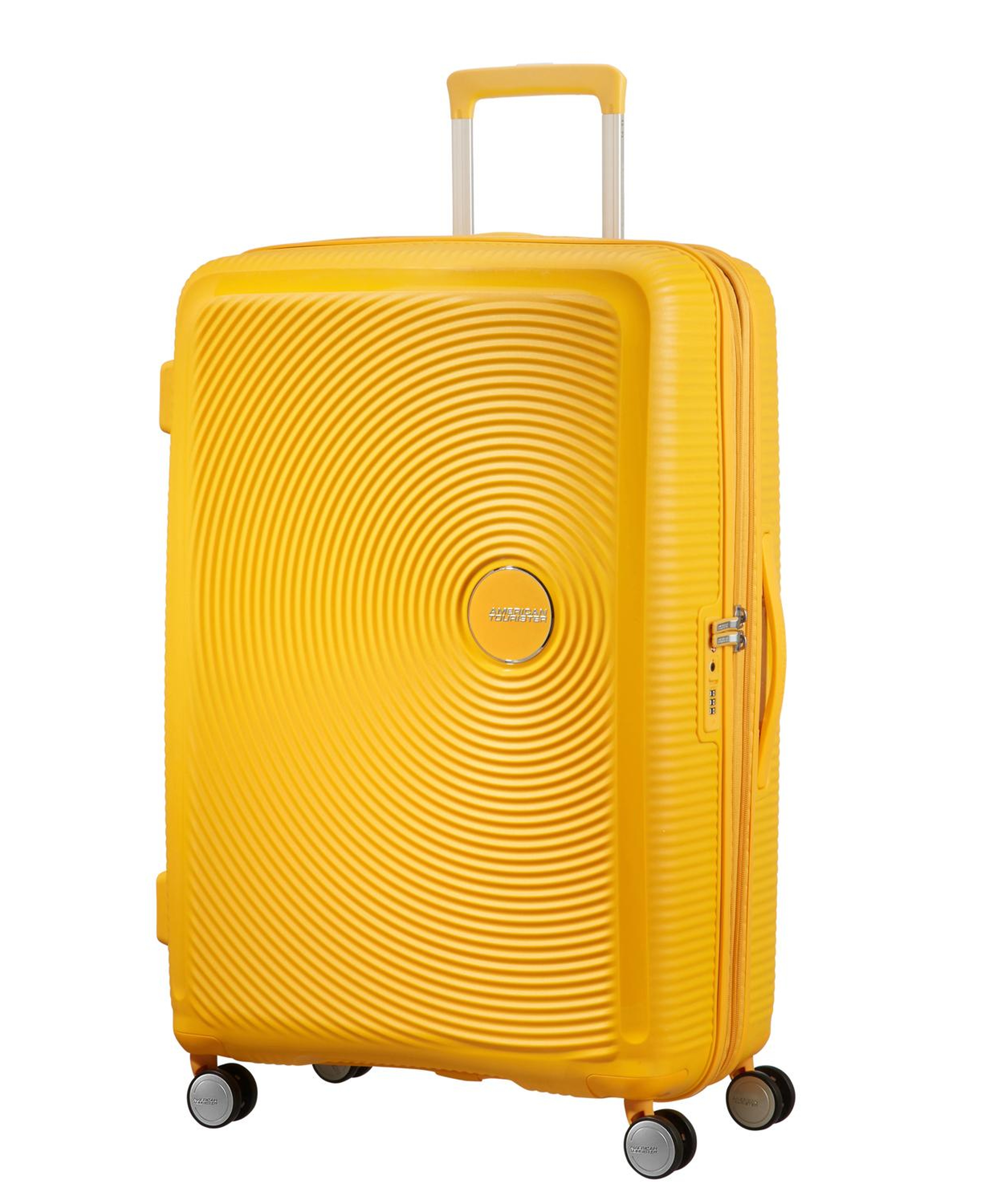 American Tourister Sarı Soundbox - Körüklü 77 cm Büyük Sert Valiz