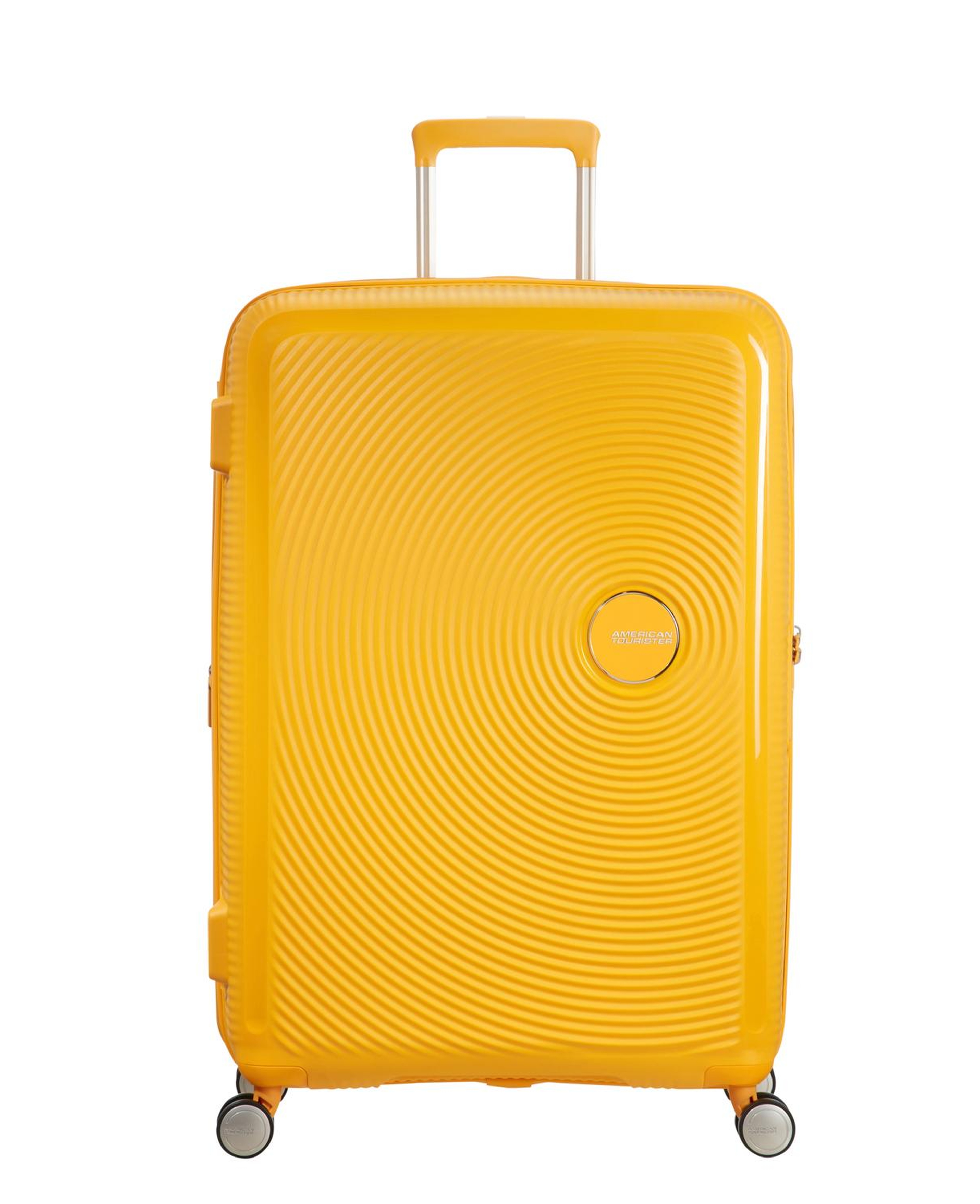 American Tourister Sarı Soundbox - Körüklü 77 cm Büyük Sert Valiz