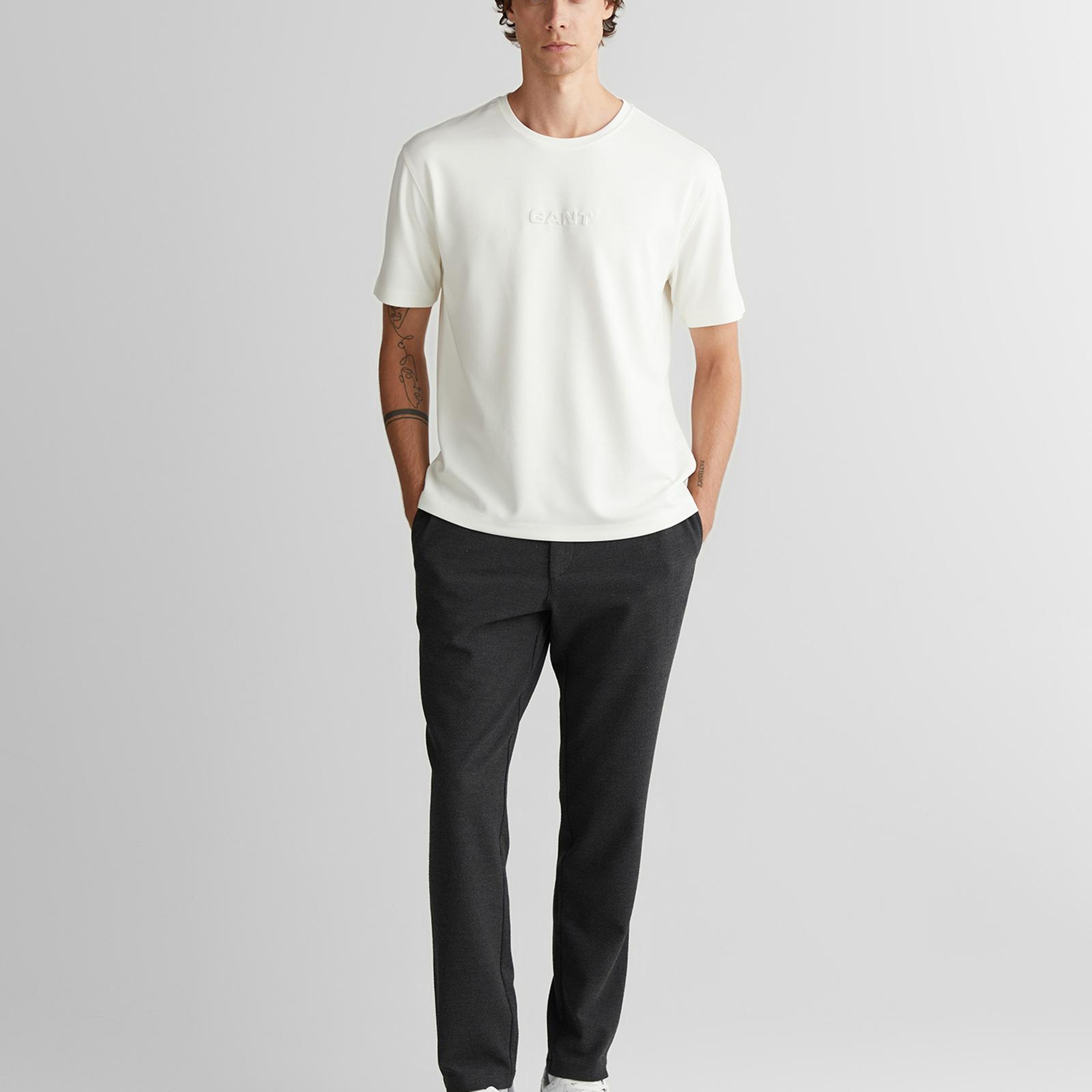 GANT Erkek Gri Regular Fit  Pantolon