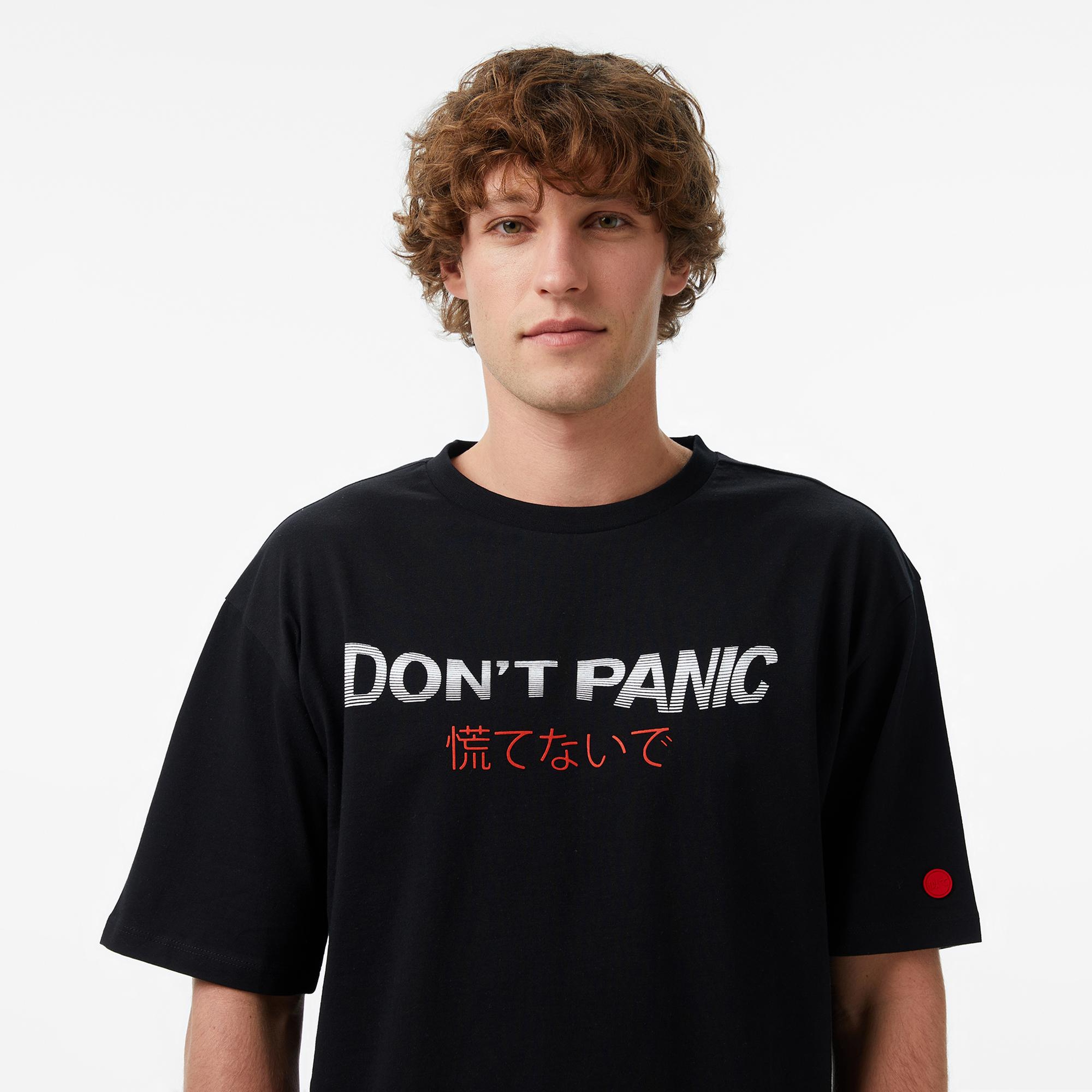 UNITED4 Regular Fit Erkek Siyah T-Shirt