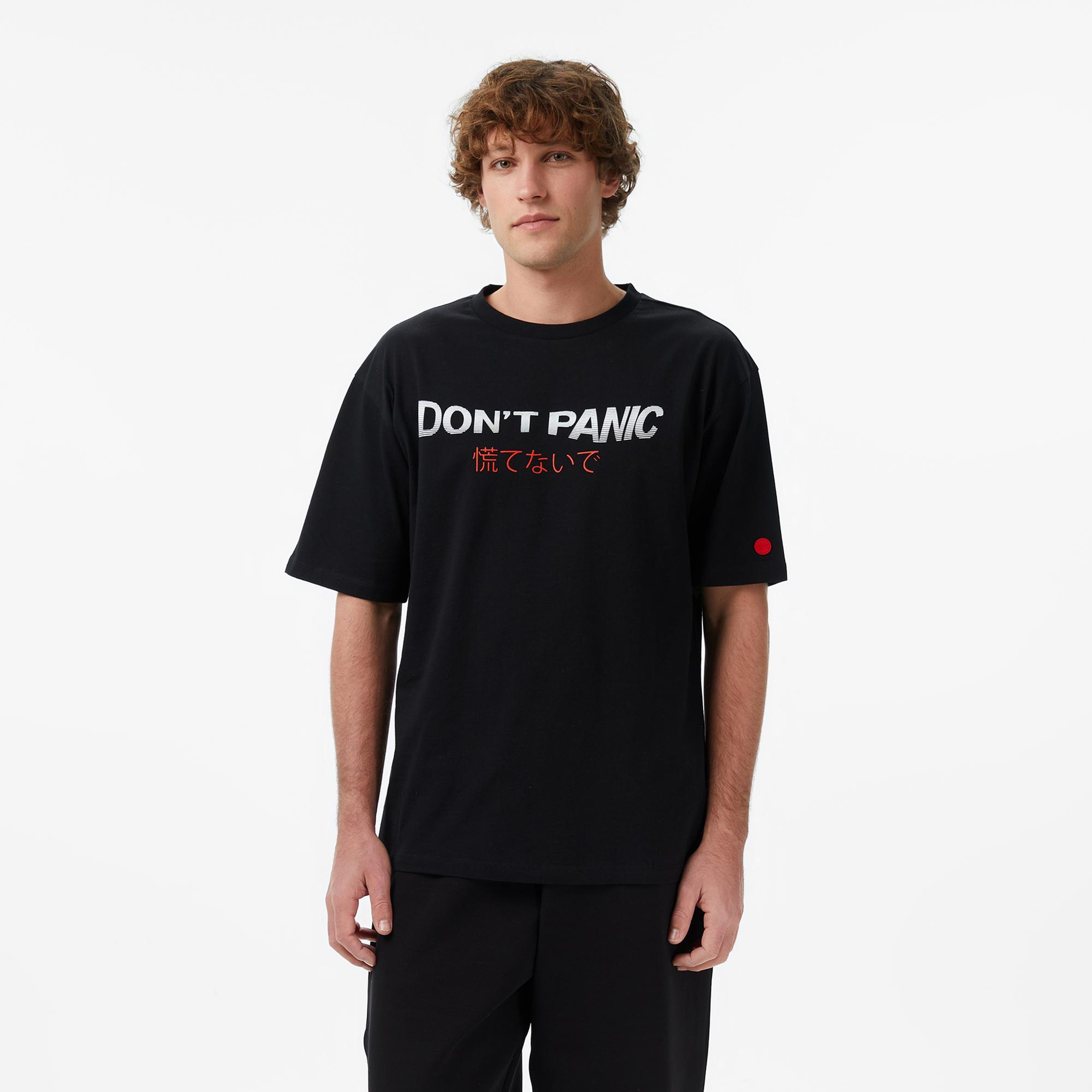 UNITED4 Regular Fit Erkek Siyah T-Shirt