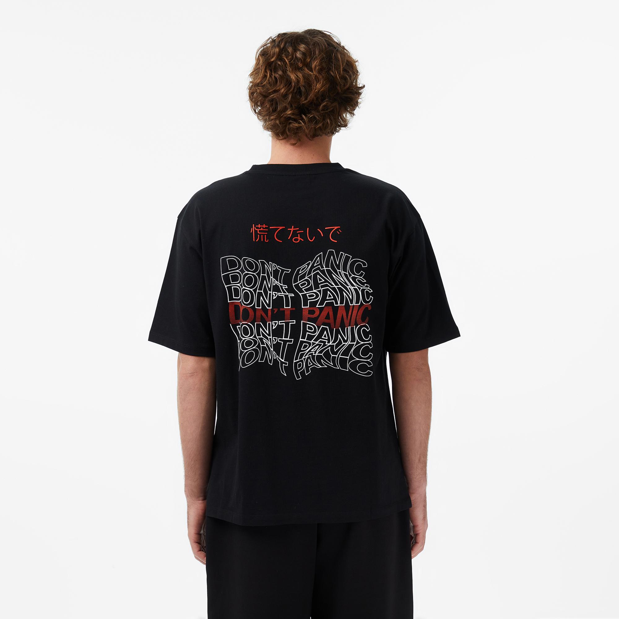 UNITED4 Regular Fit Erkek Siyah T-Shirt