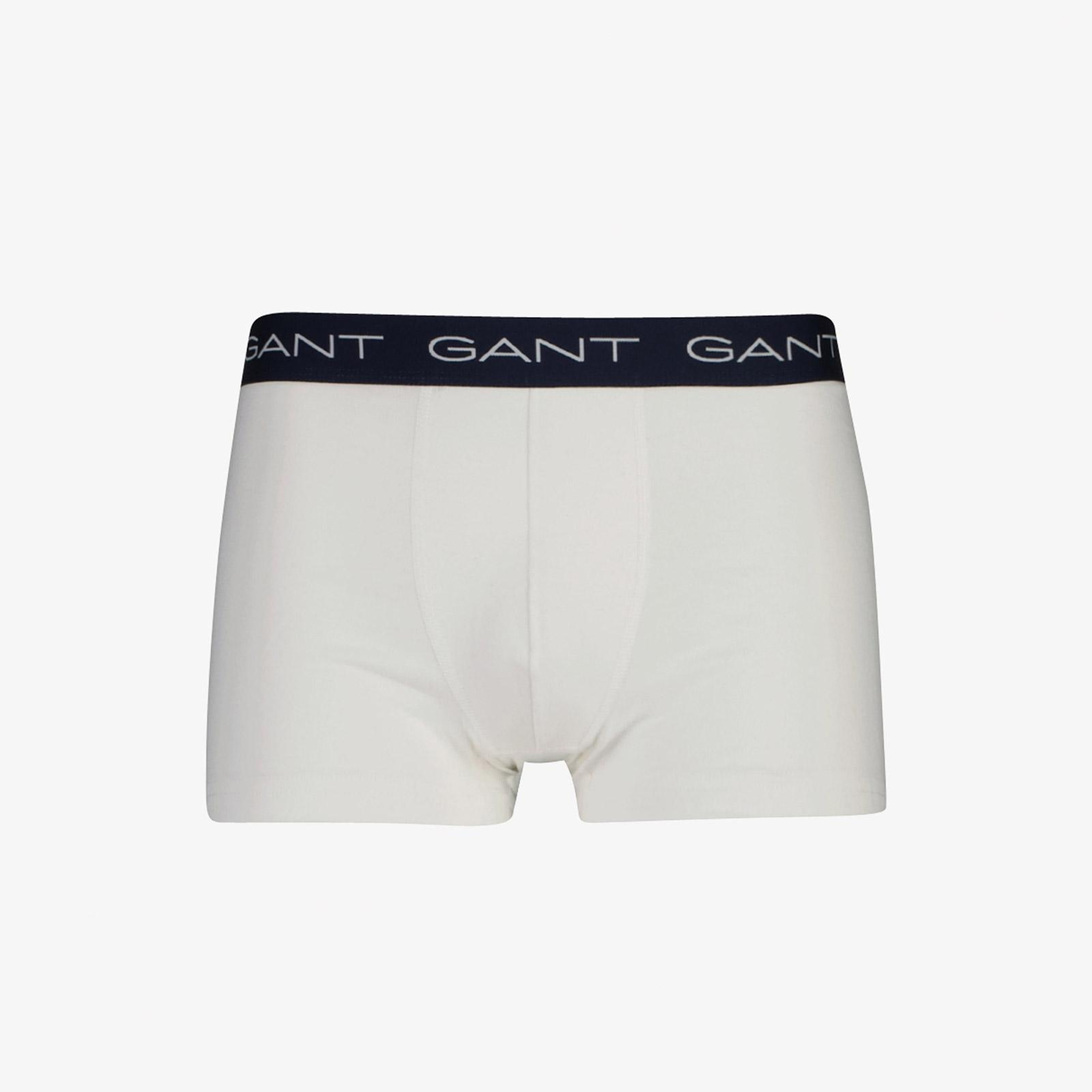 GANT Erkek Beyaz Slim Fit 3'lü Boxer