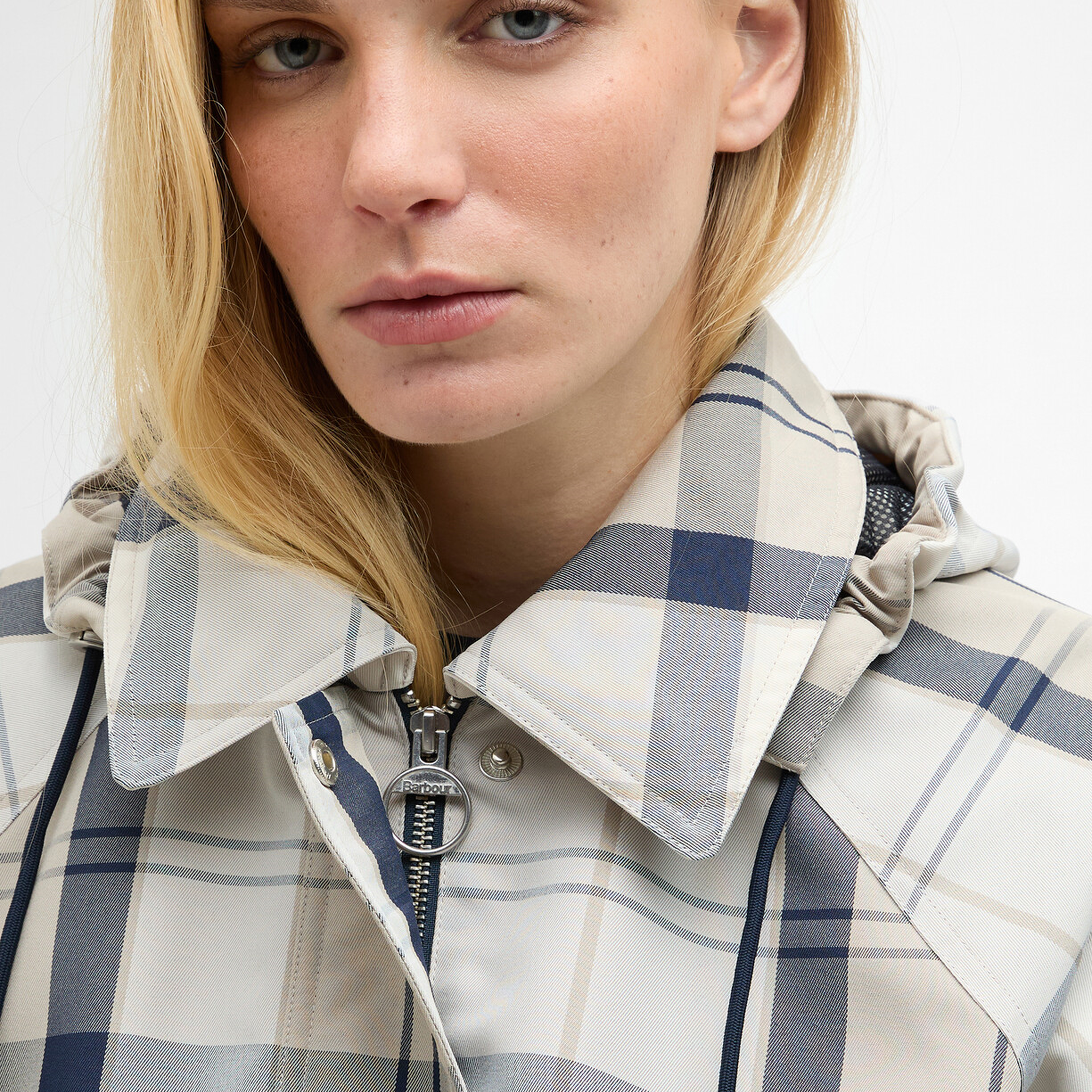Barbour Ballina Check Showerproof Ceket