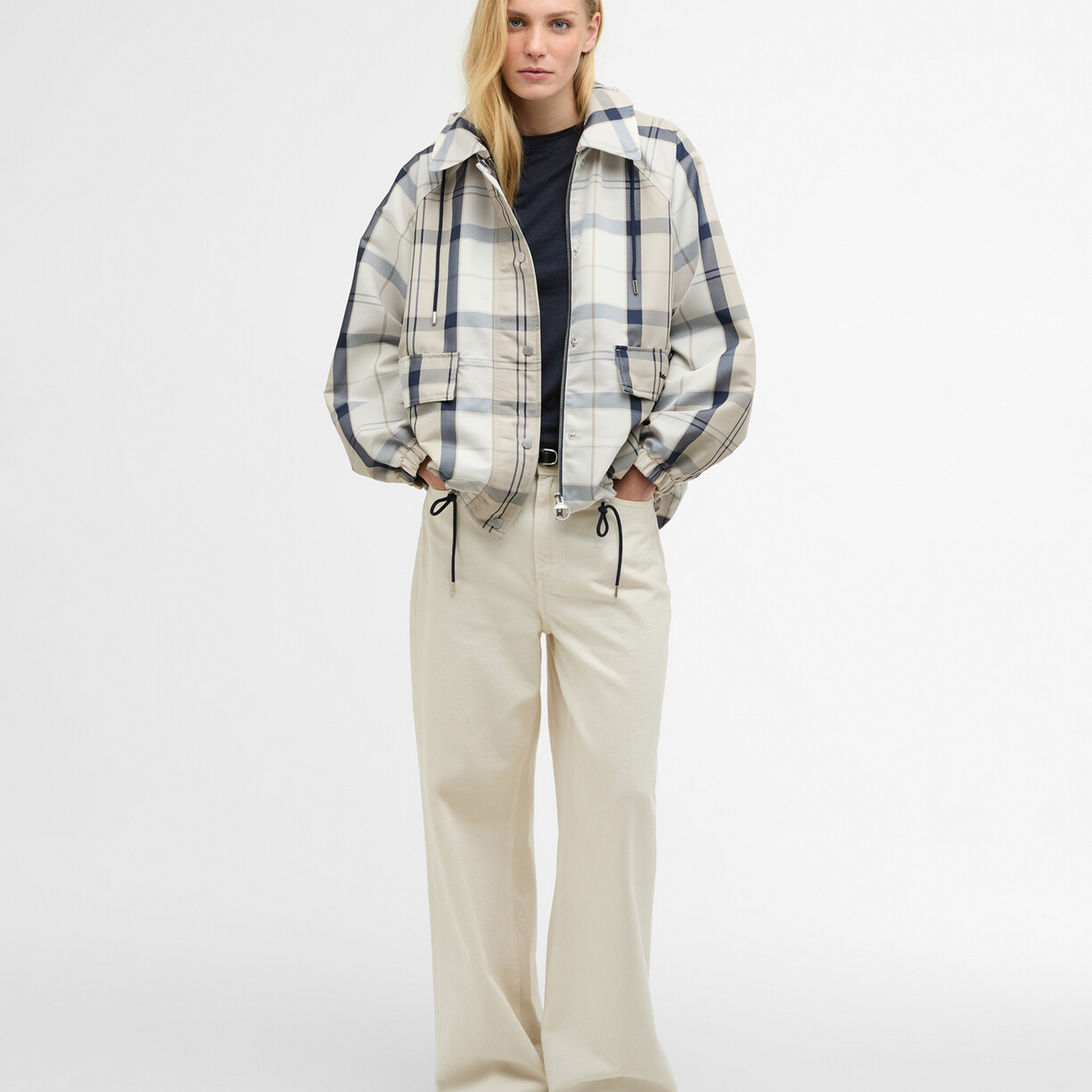 Barbour Ballina Check Showerproof Ceket