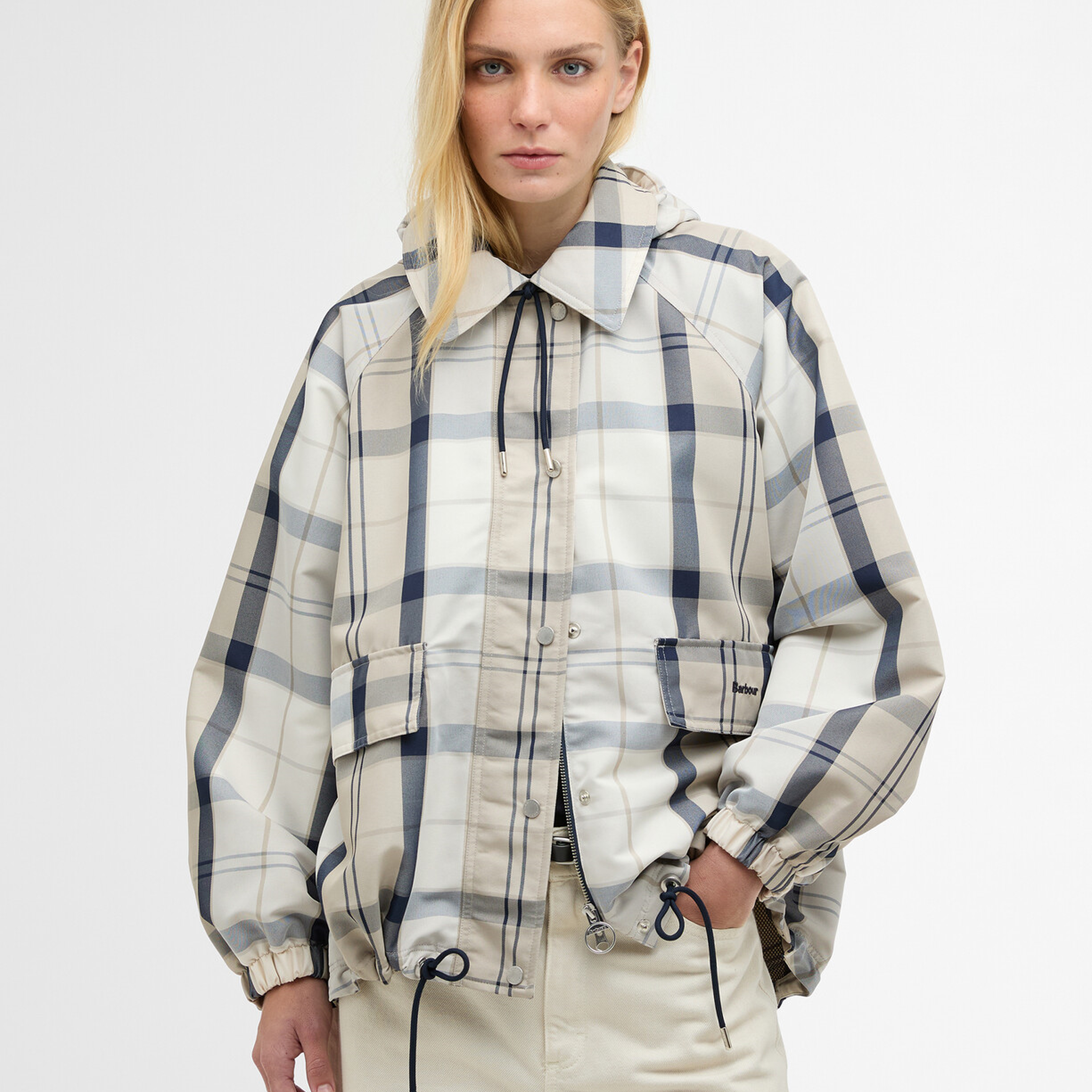 Barbour Ballina Check Showerproof Ceket