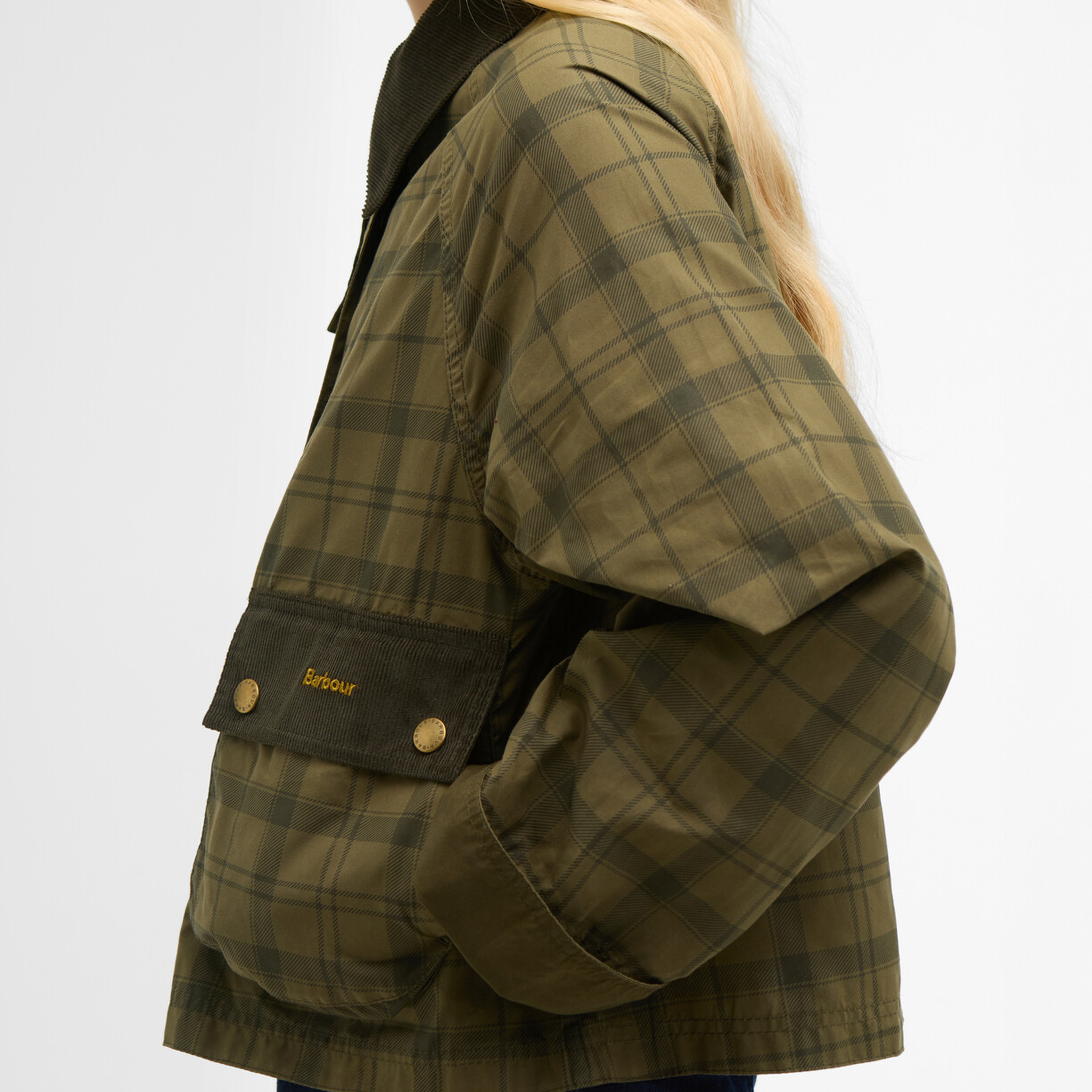 Barbour Tartan Cropped Beadnell Casual Ceket