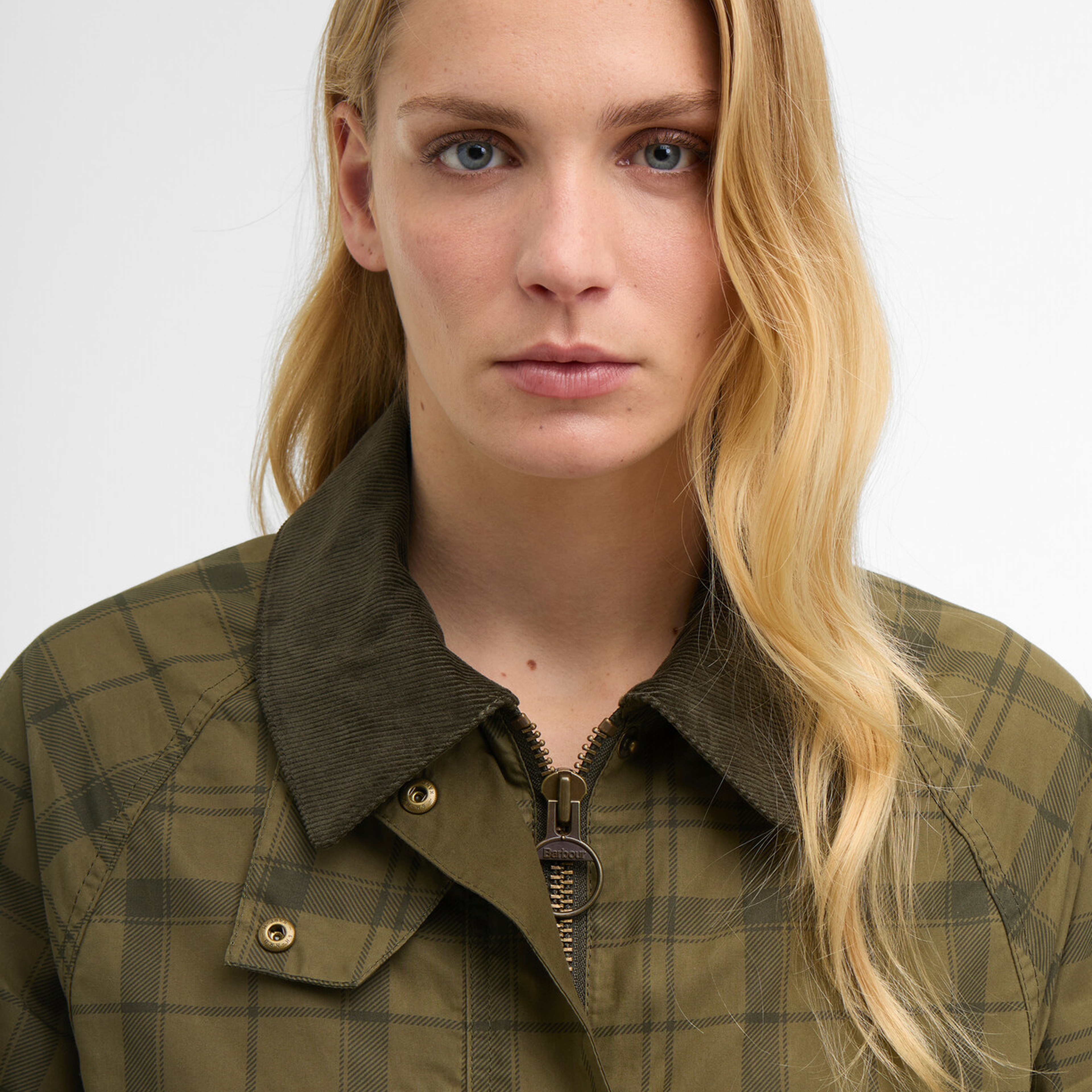 Barbour Tartan Cropped Beadnell Casual Ceket