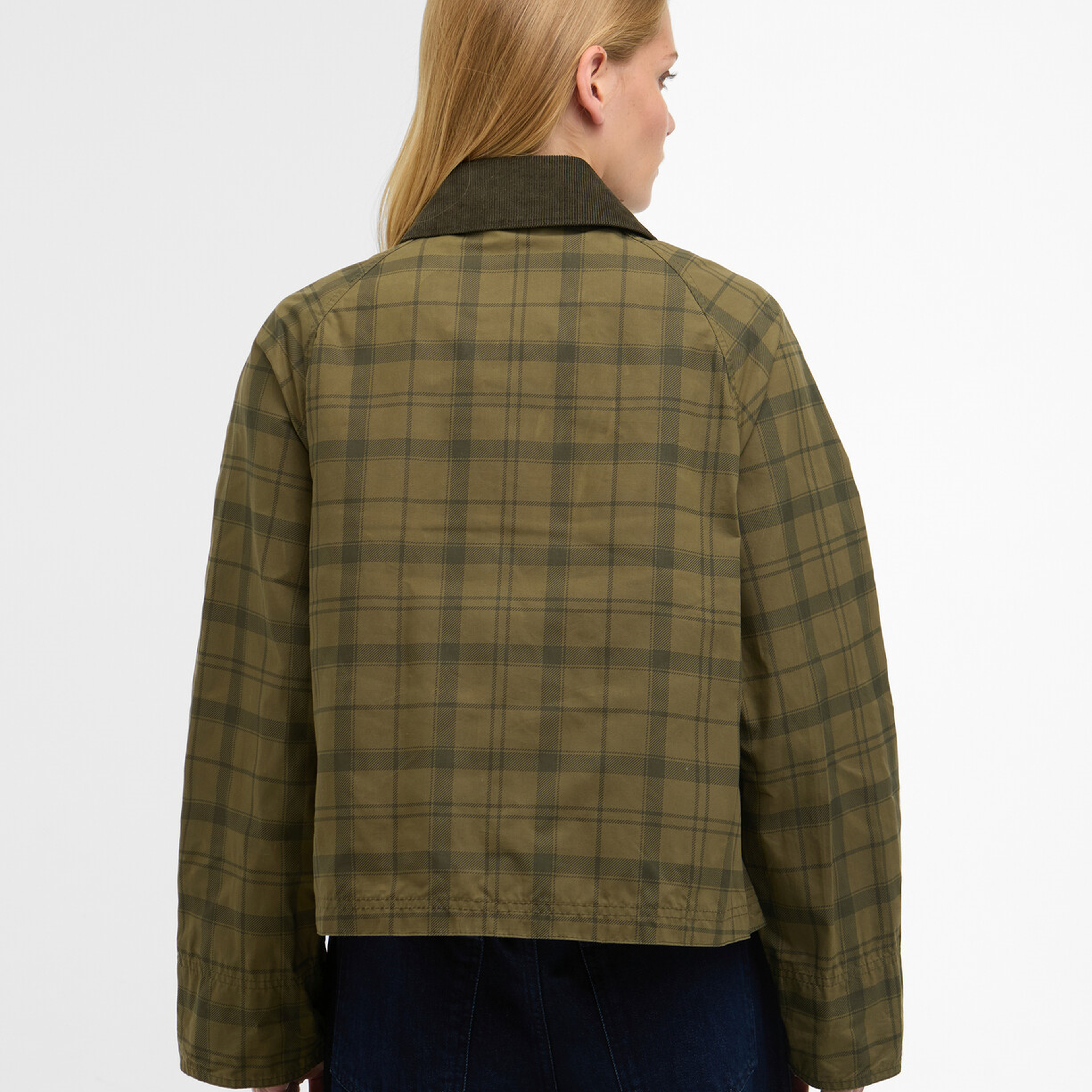Barbour Tartan Cropped Beadnell Casual Ceket