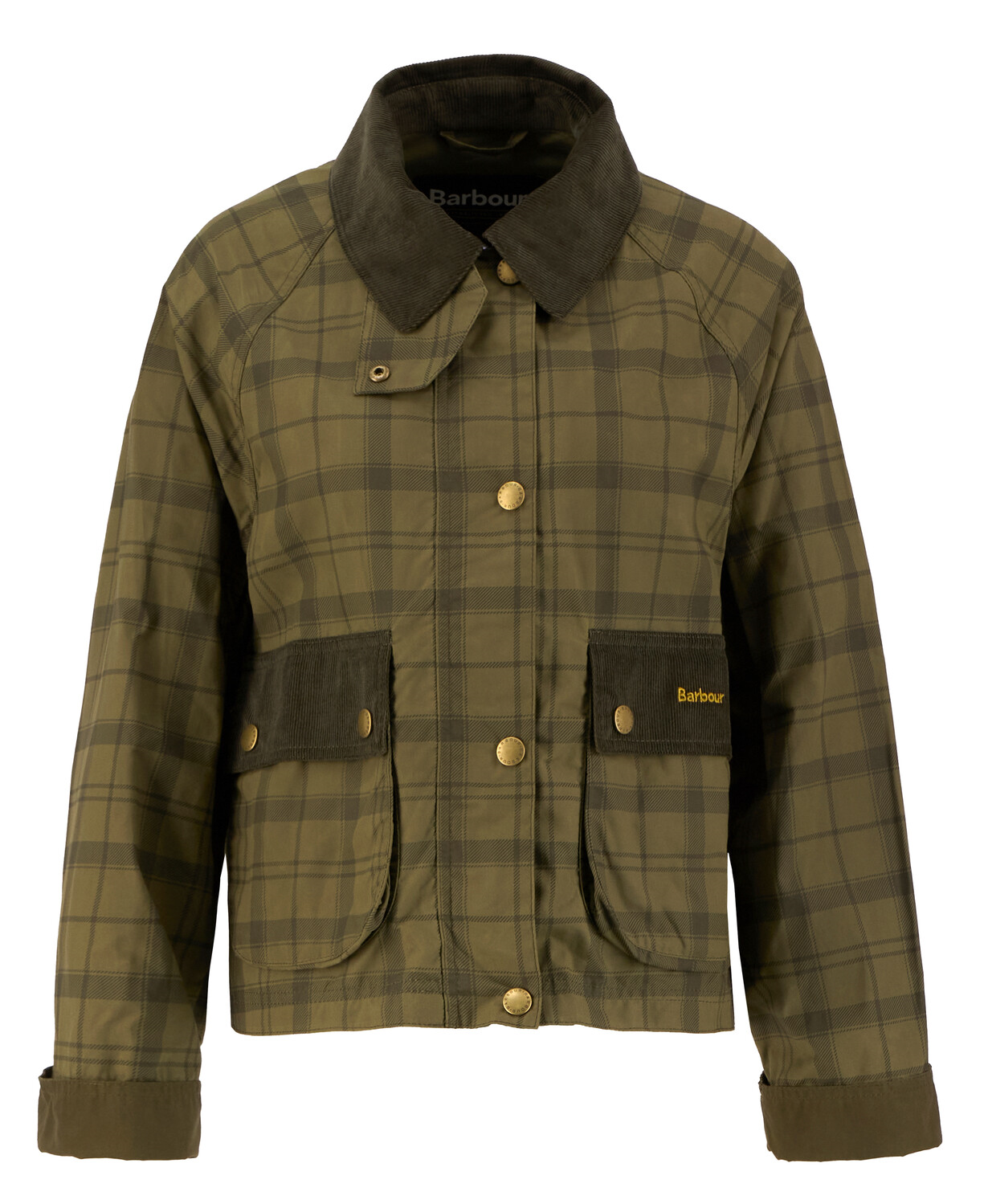 Barbour Tartan Cropped Beadnell Casual Ceket